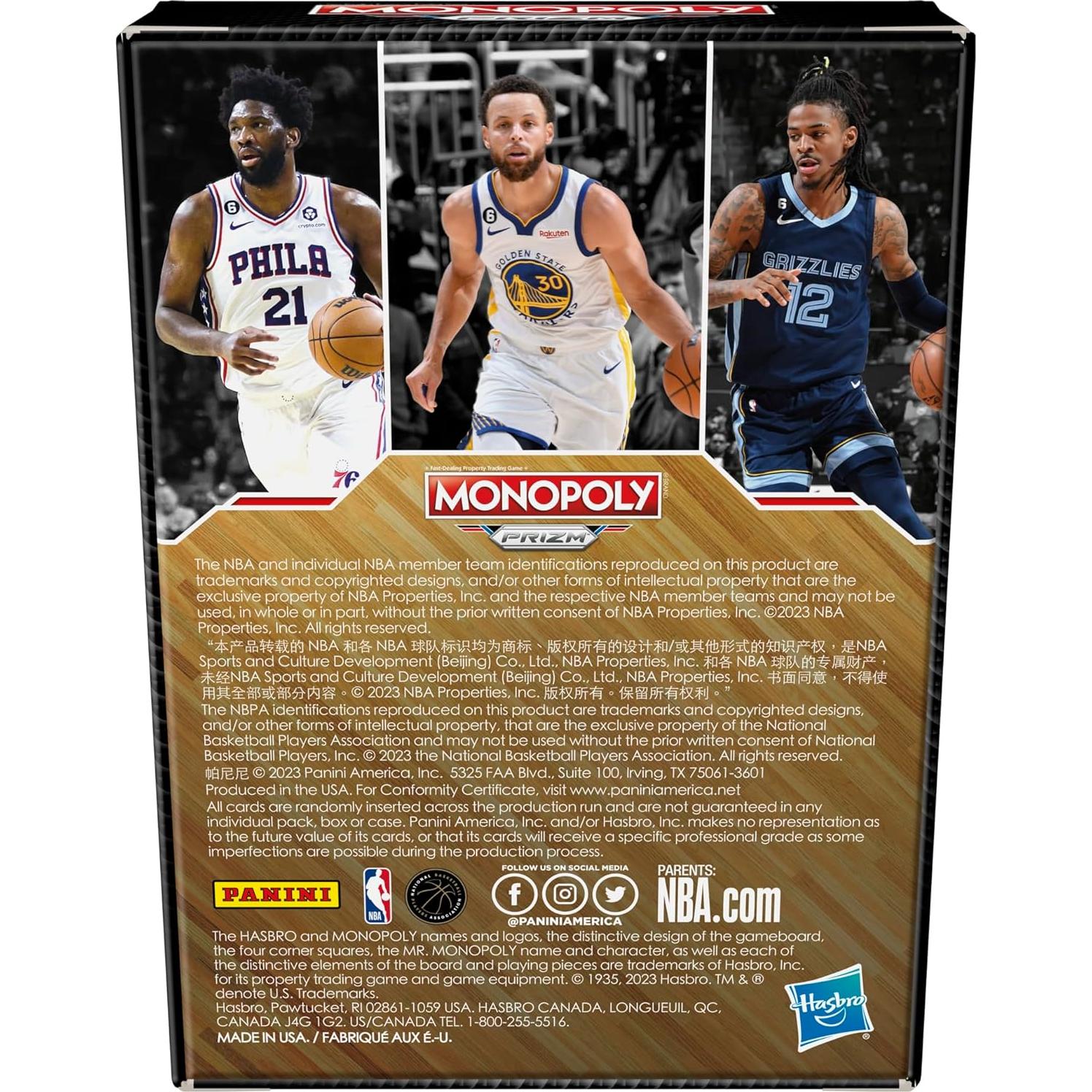 Paquete de Refuerzo Monopoly NBA Hasbro Gaming 170g