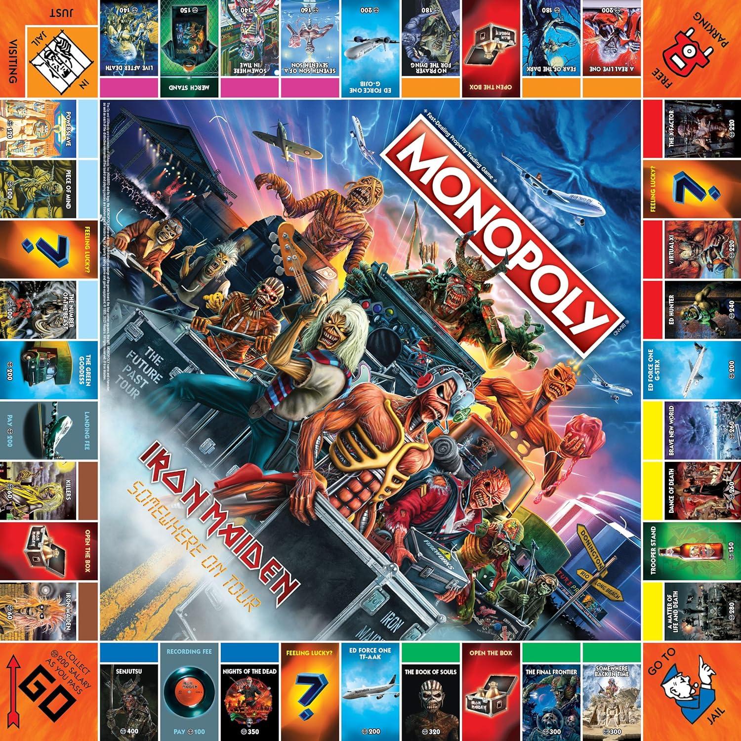 Monopoly Iron Maiden | Juego Coleccionable Oficial 2-6 Jugadores