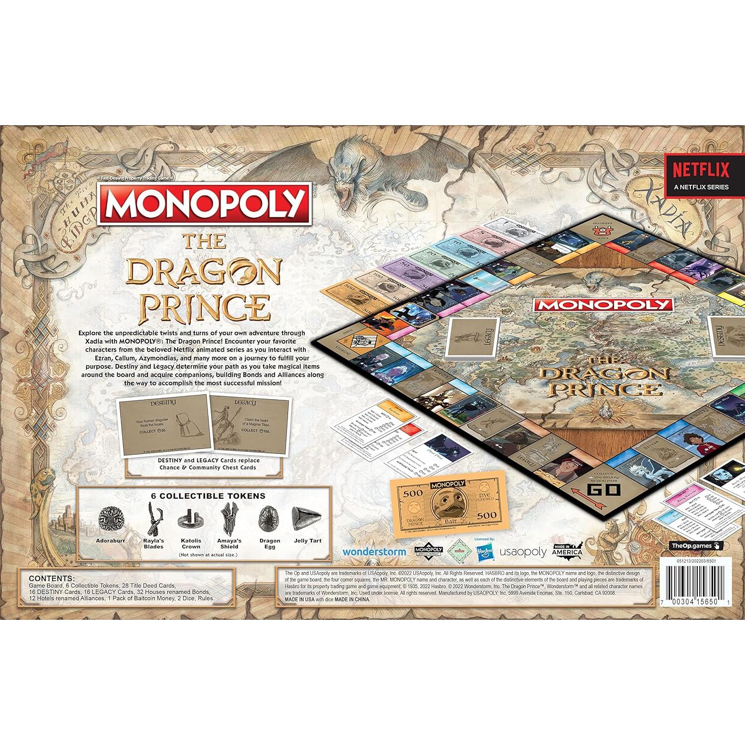 Monopoly El Príncipe Dragón - Juego de Mesa Oficial en Español