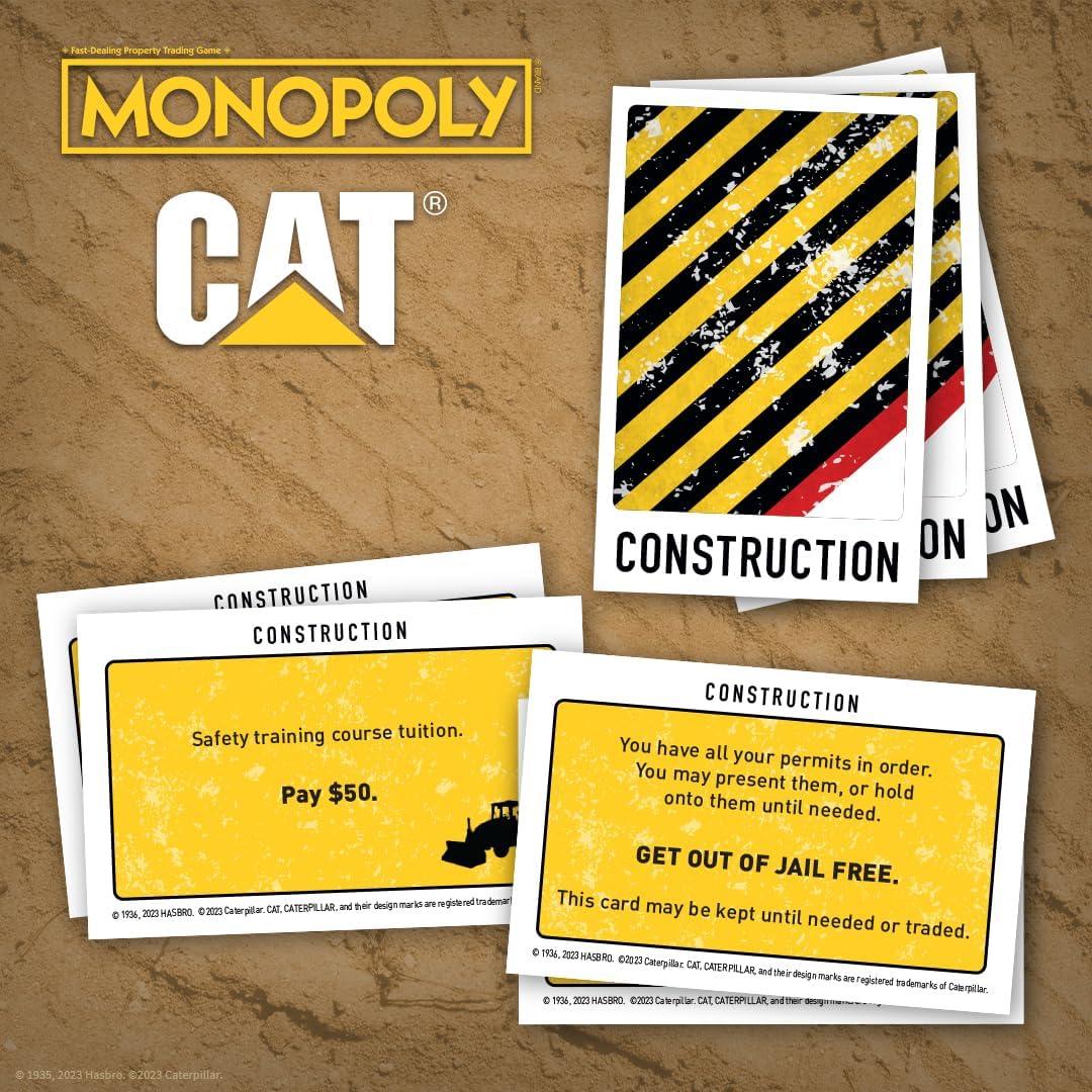 Monopoly Caterpillar | Juego de Mesa para 2-6 Jugadores