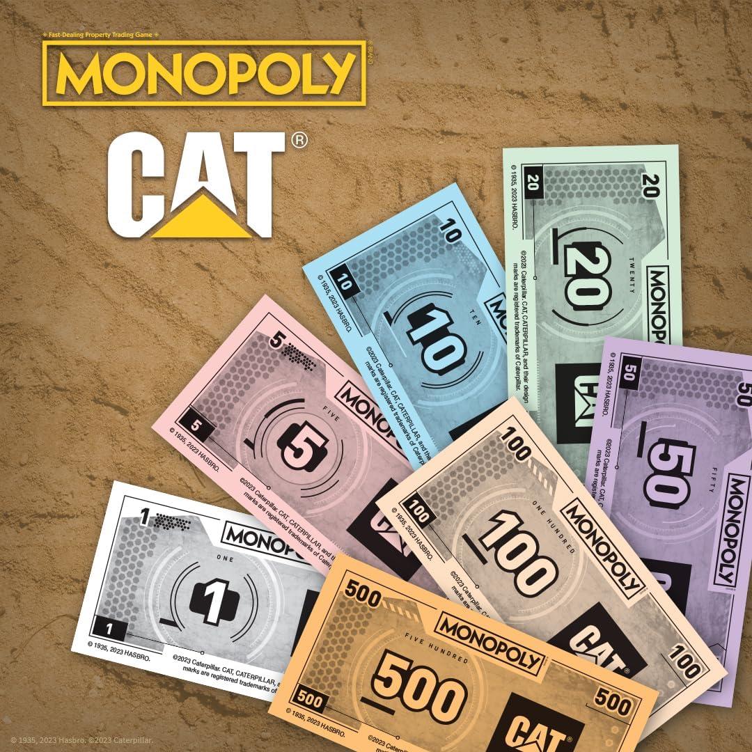 Monopoly Caterpillar | Juego de Mesa para 2-6 Jugadores