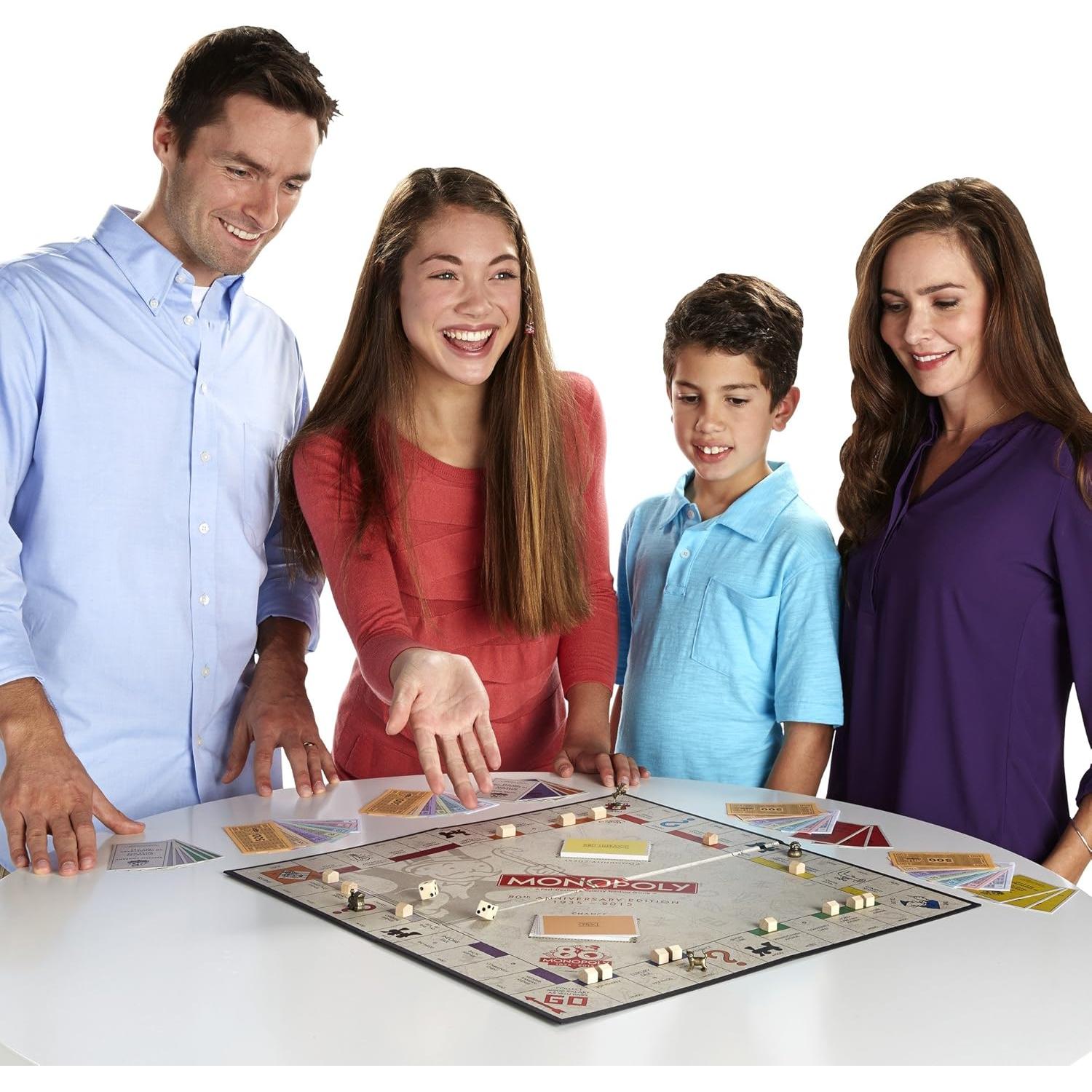 Juego de Monopoly 80 Aniversario - Hasbro - 2.01x15.75x10.51 cm