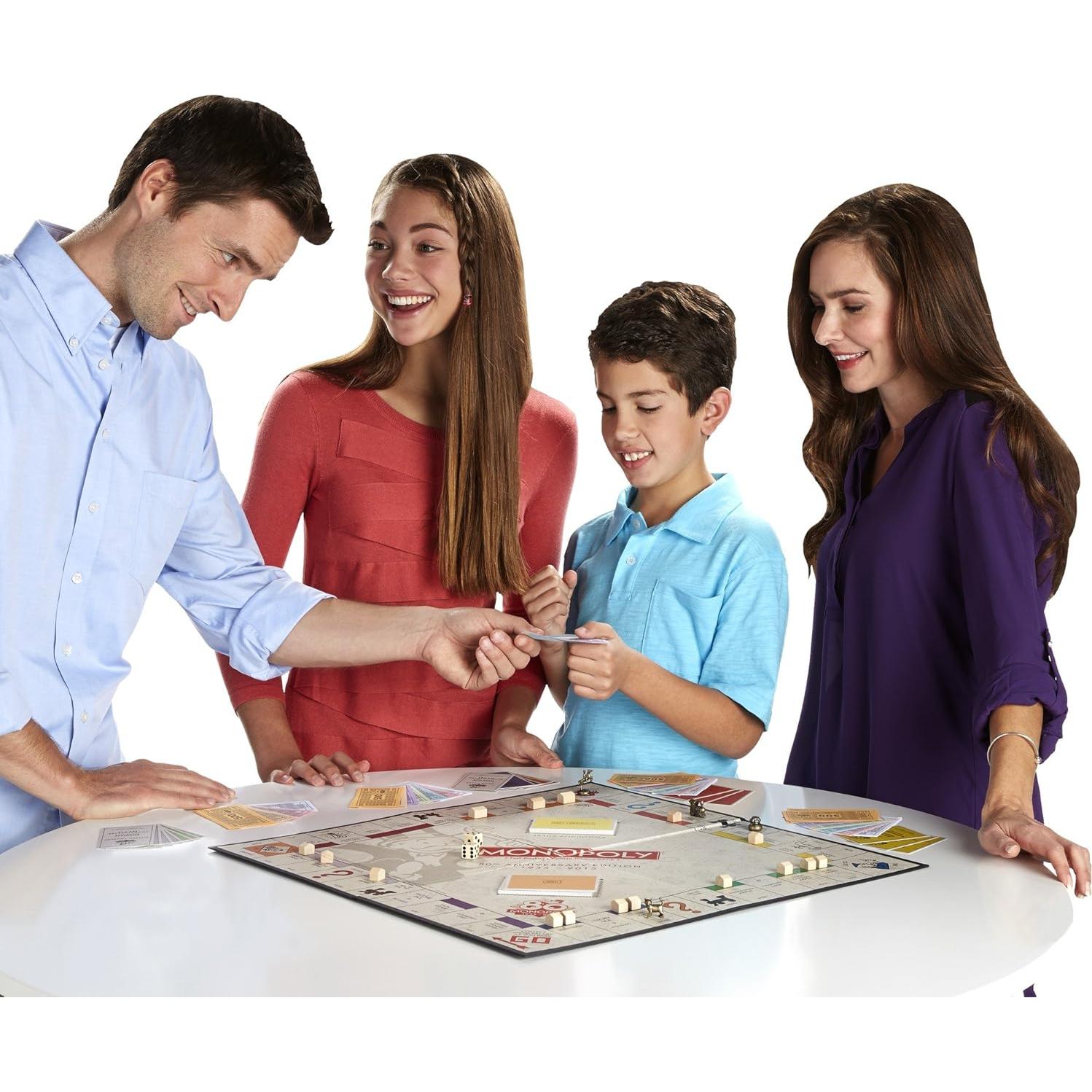 Juego de Monopoly 80 Aniversario - Hasbro - 2.01x15.75x10.51 cm