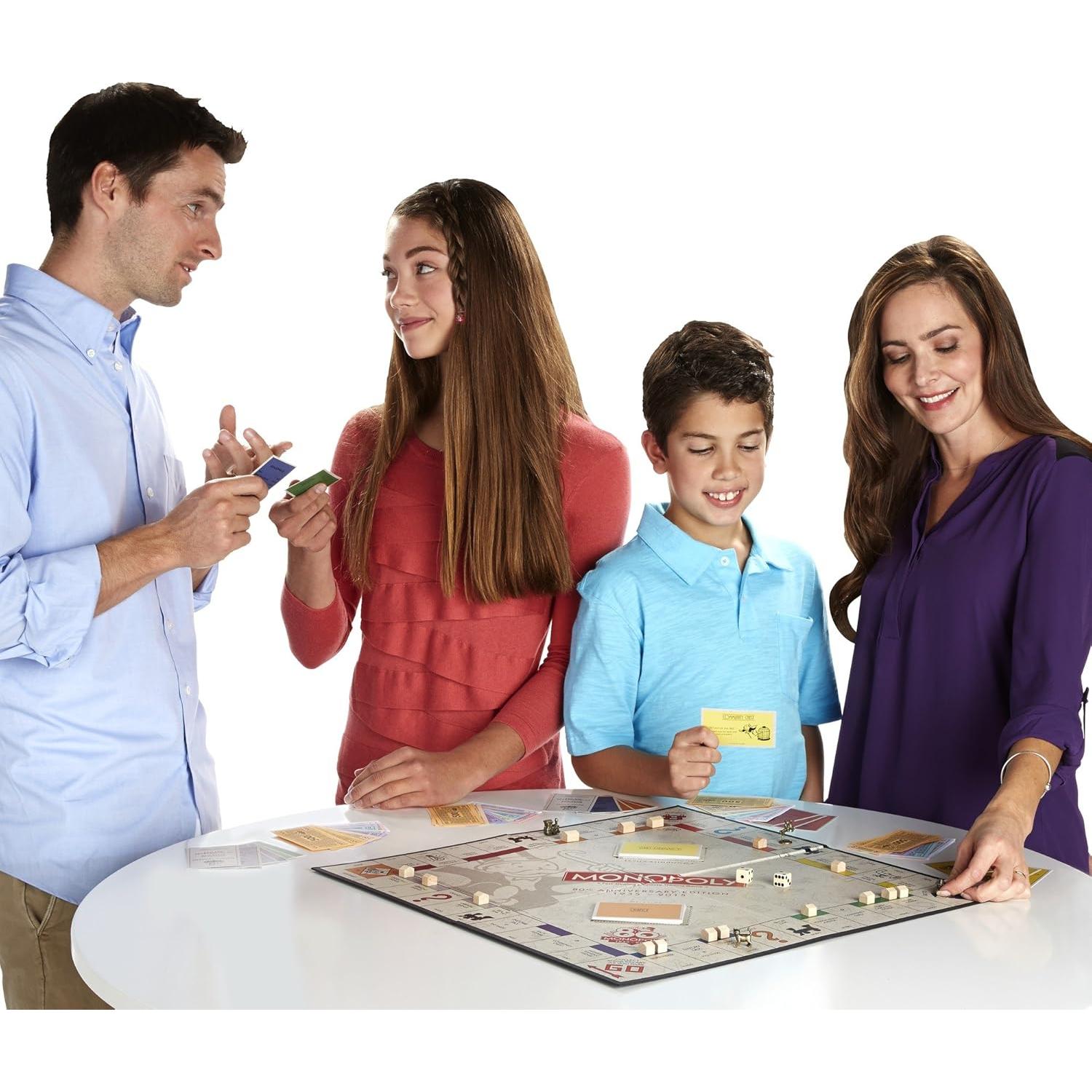 Juego de Monopoly 80 Aniversario - Hasbro - 2.01x15.75x10.51 cm