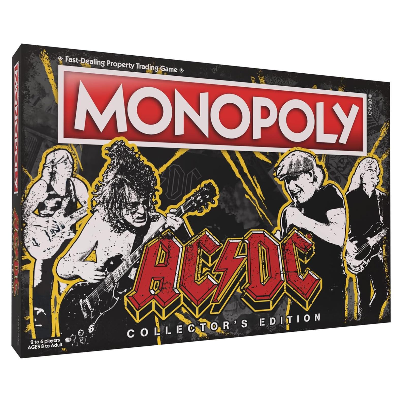MONOPOLY AC/DC Edición Coleccionista | Juego de Mesa 2-6 Jugadores