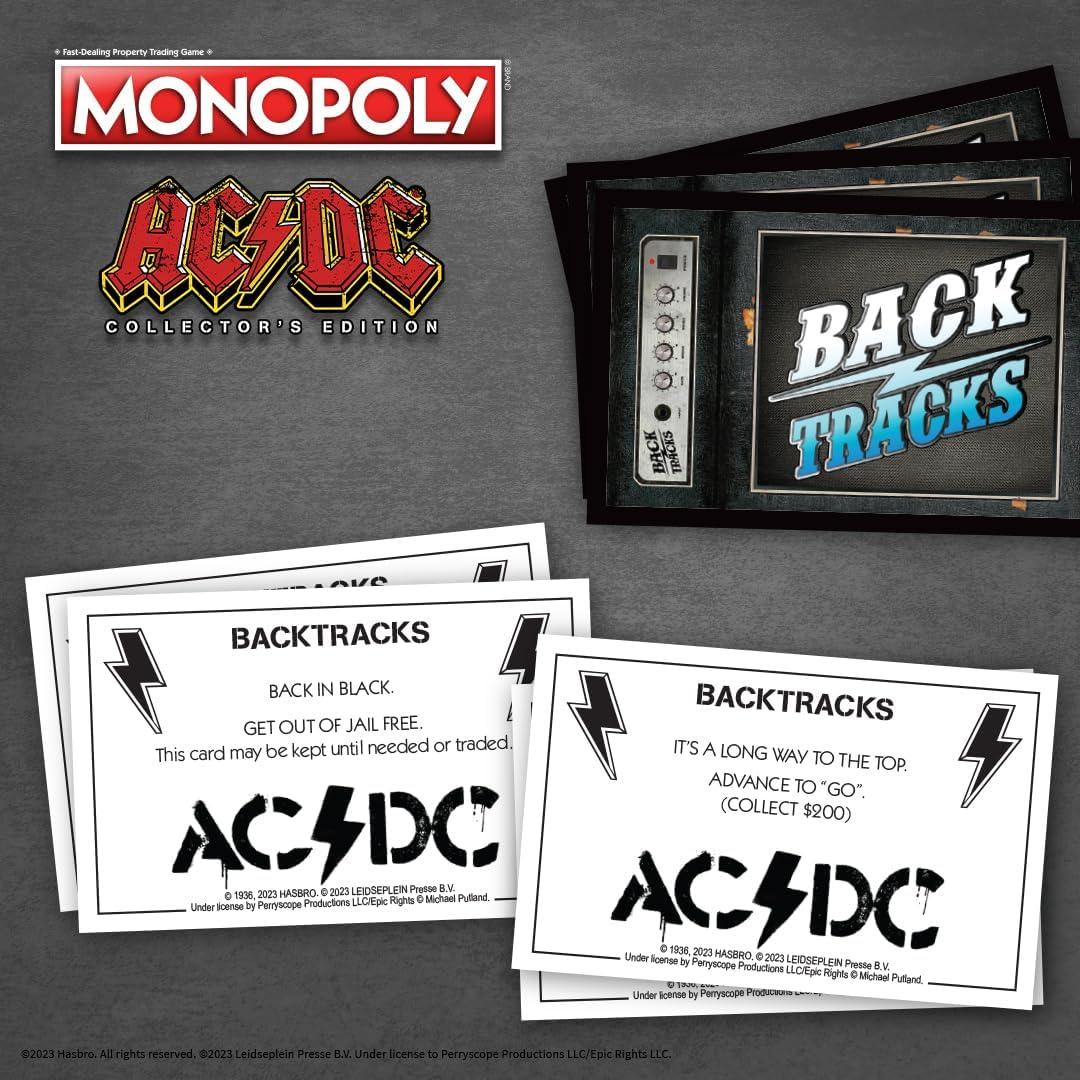 MONOPOLY AC/DC Edición Coleccionista | Juego de Mesa 2-6 Jugadores