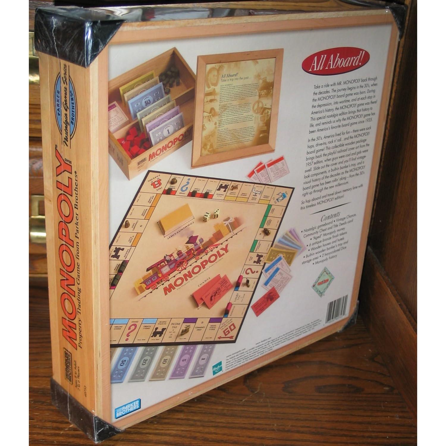 Monopoly Nostalgia Edición Especial Hasbro - Juego de Mesa Vintage