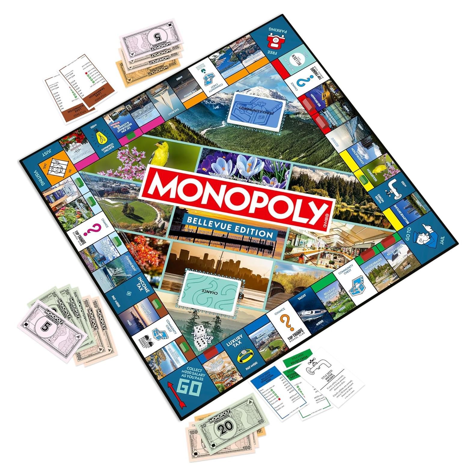 Juego de Mesa Monopoly Bellevue, WA - 2-6 Jugadores