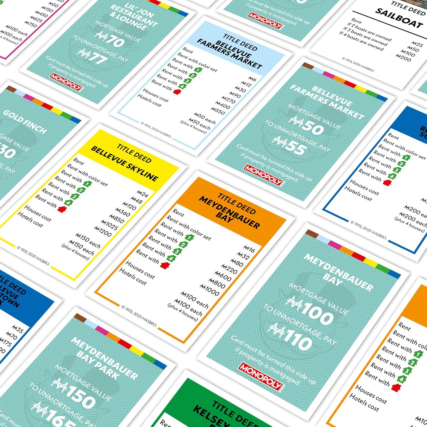 Juego de Mesa Monopoly Bellevue, WA - 2-6 Jugadores