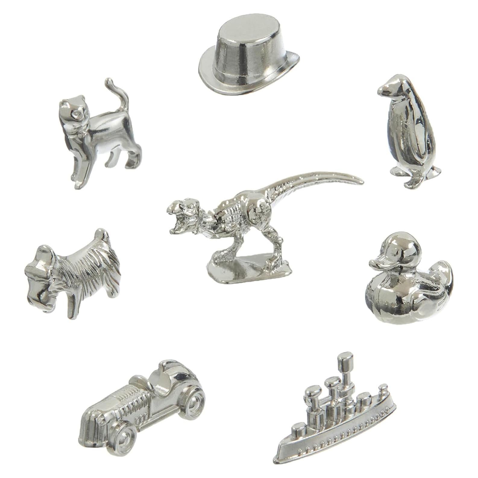 Paquete de 8 Fichas de Repuesto Monopoly - Metal - Clásicas y Nuevas