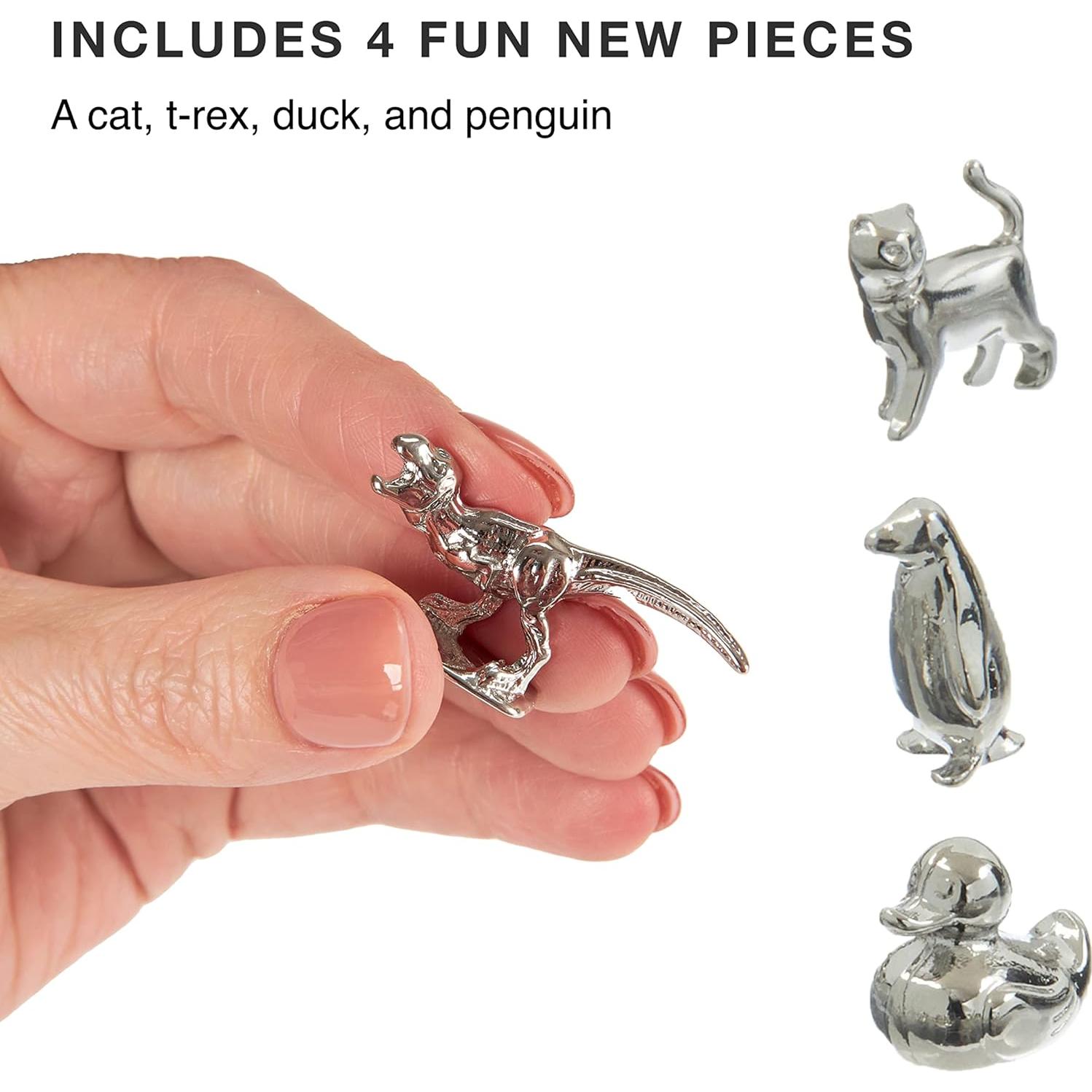 Paquete de 8 Fichas de Repuesto Monopoly - Metal - Clásicas y Nuevas