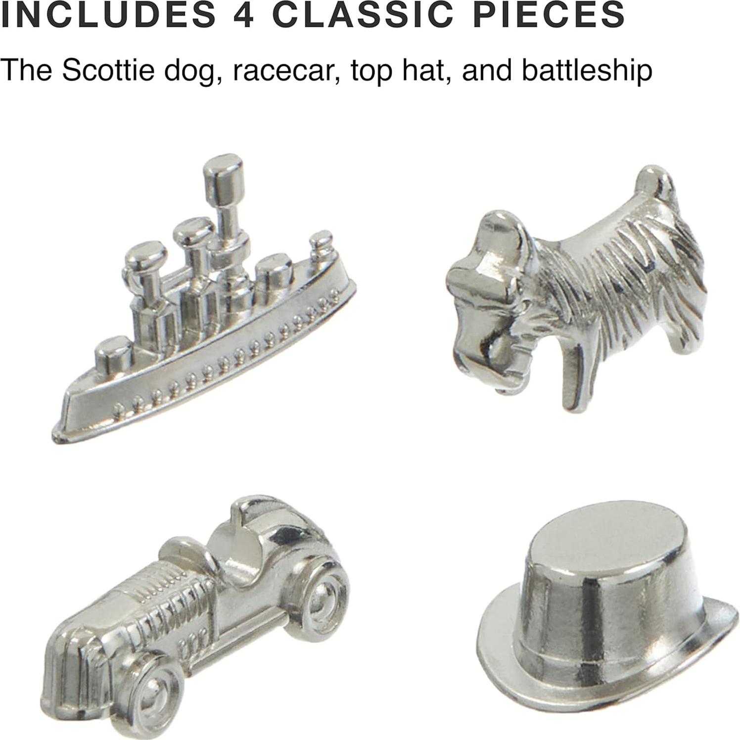 Paquete de 8 Fichas de Repuesto Monopoly - Metal - Clásicas y Nuevas