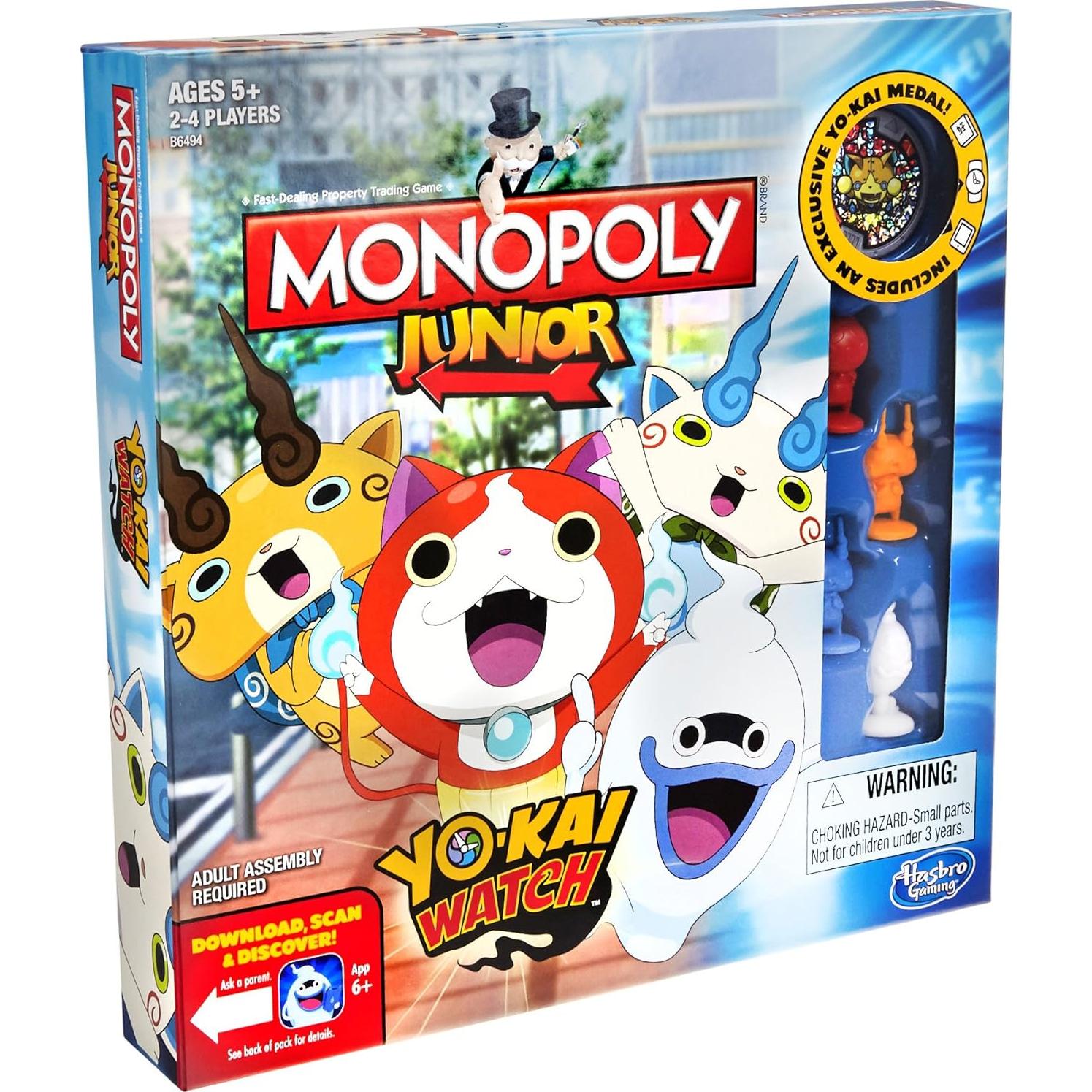 Monopoly Junior Hasbro Yo-kai Watch - Juego de Mesa para Niños