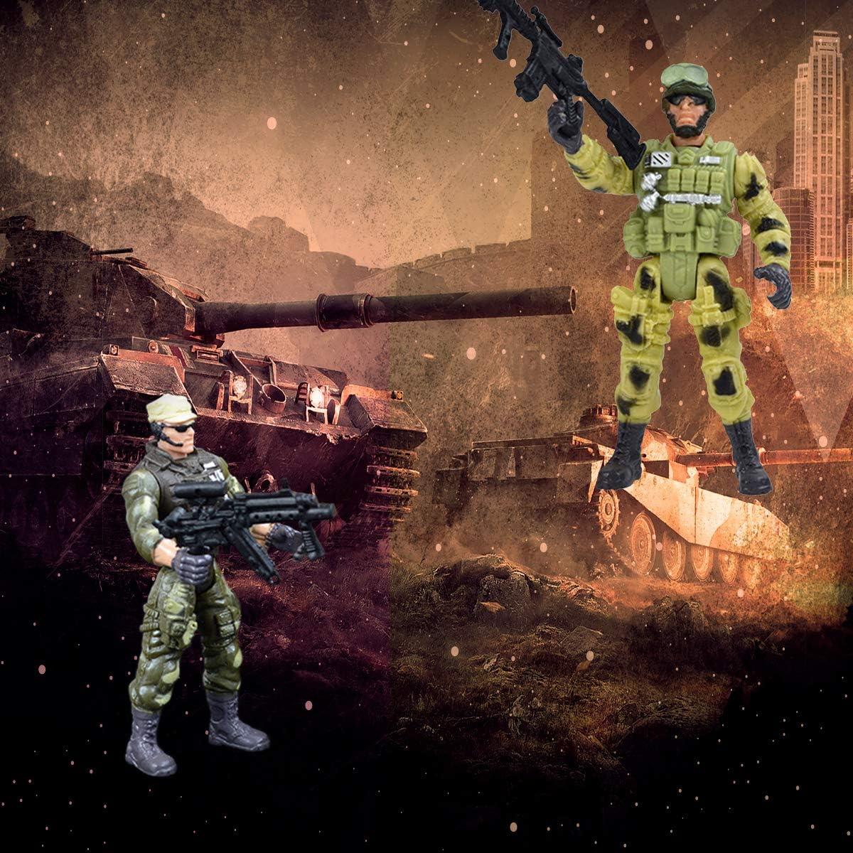 Figuras de Soldados Militares DC-BEAUTIFUL 12 Pcs Movibles