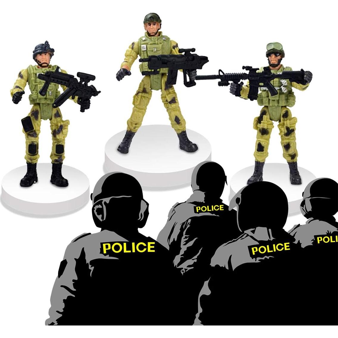 Figuras de Soldados Militares DC-BEAUTIFUL 12 Pcs Movibles
