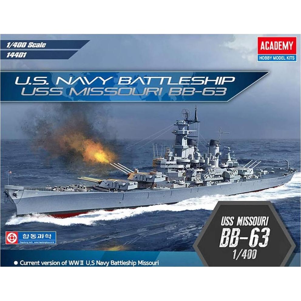 Kit de Modelo Acorazado USS Missouri 1/400 ACADEMY