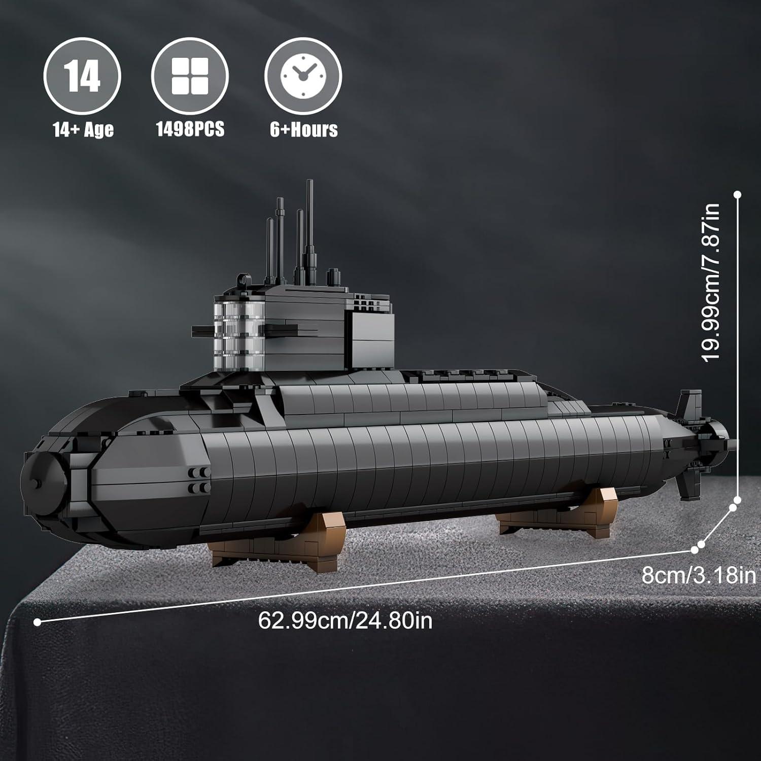 Conjunto de Construcción Submarino Nuclear NUTCRACKER 1498 PZS