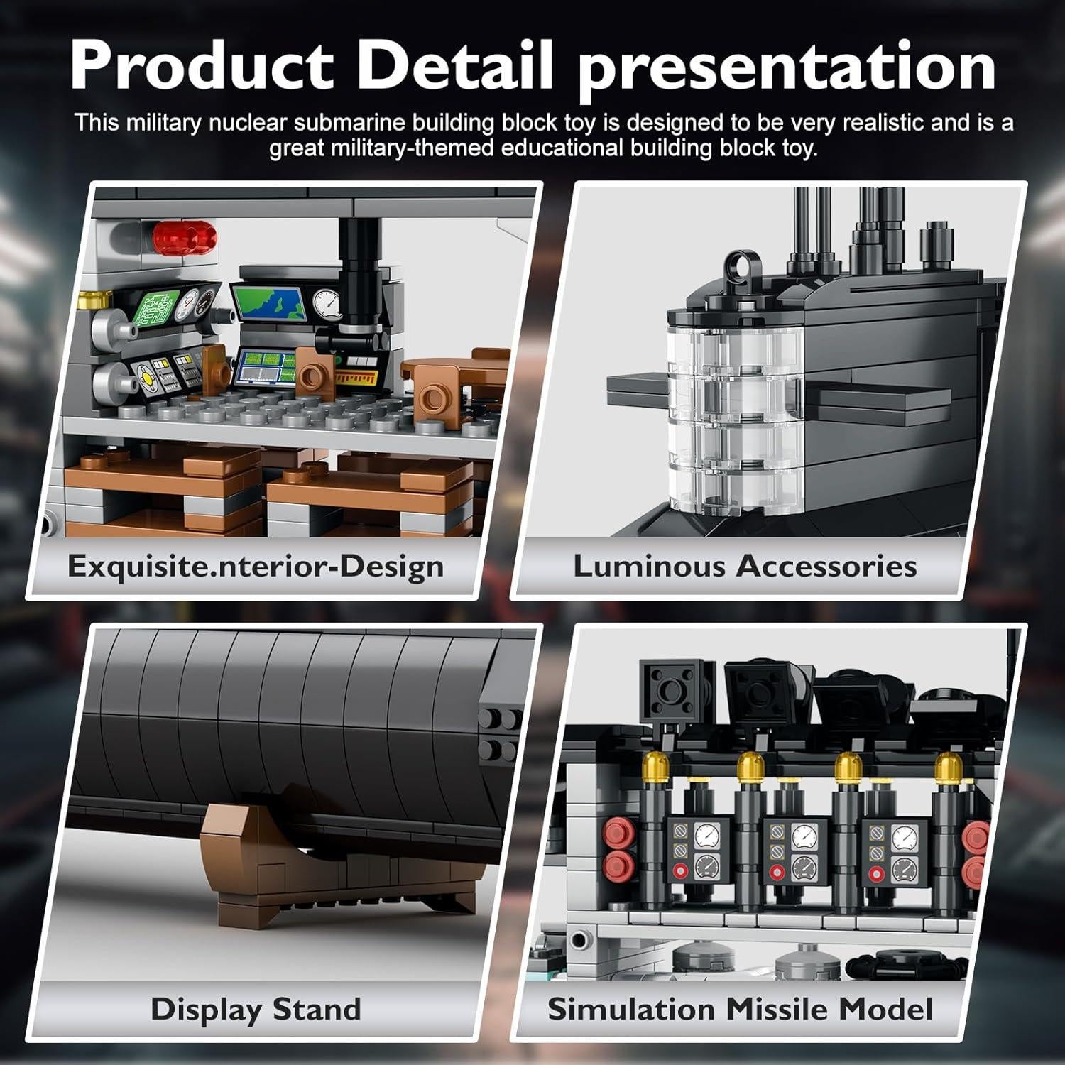 Conjunto de Construcción Submarino Nuclear NUTCRACKER 1498 PZS