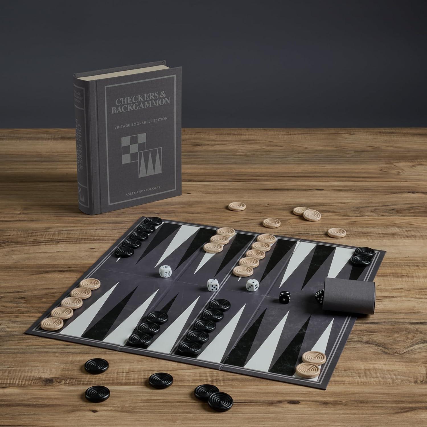 Juego de Damas y Backgammon Vintage WS Game Company