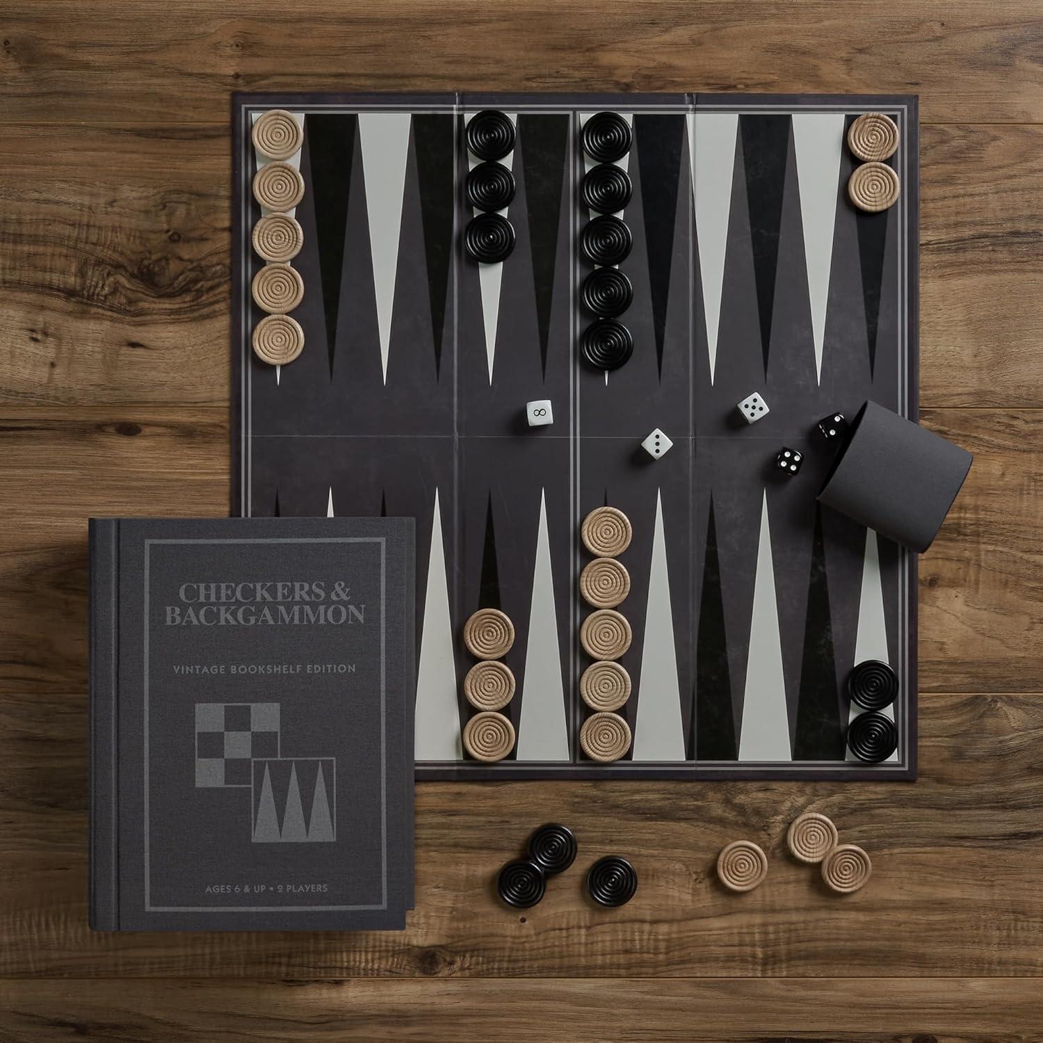 Juego de Damas y Backgammon Vintage WS Game Company