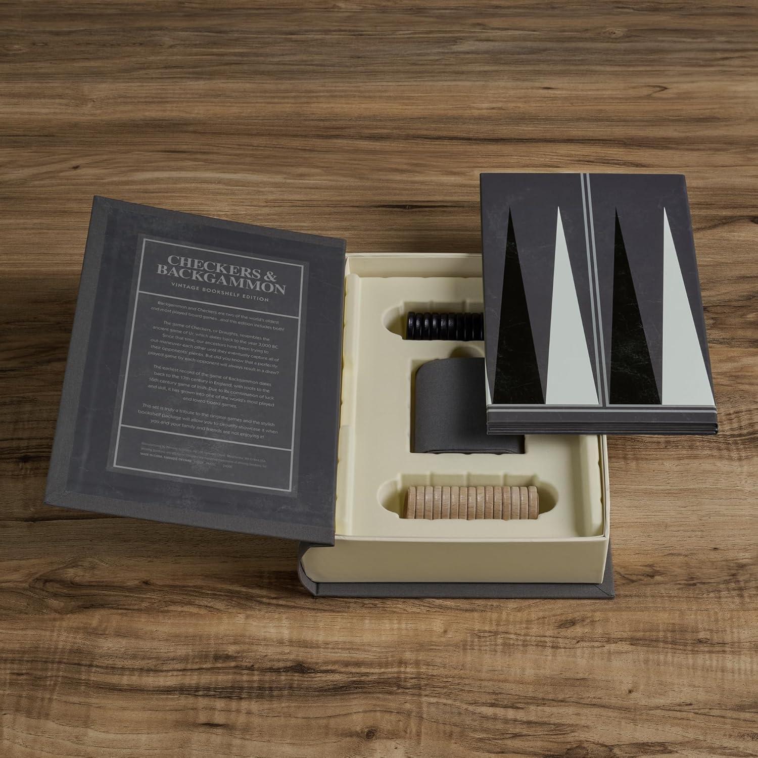 Juego de Damas y Backgammon Vintage WS Game Company