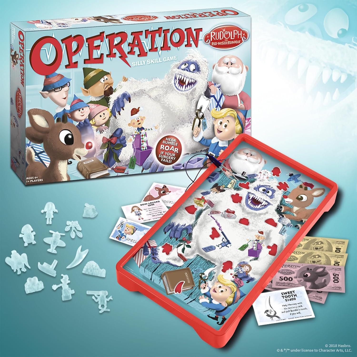 Juego de Mesa Electrónico Operación Rudolph | 12 Partes Personalizadas