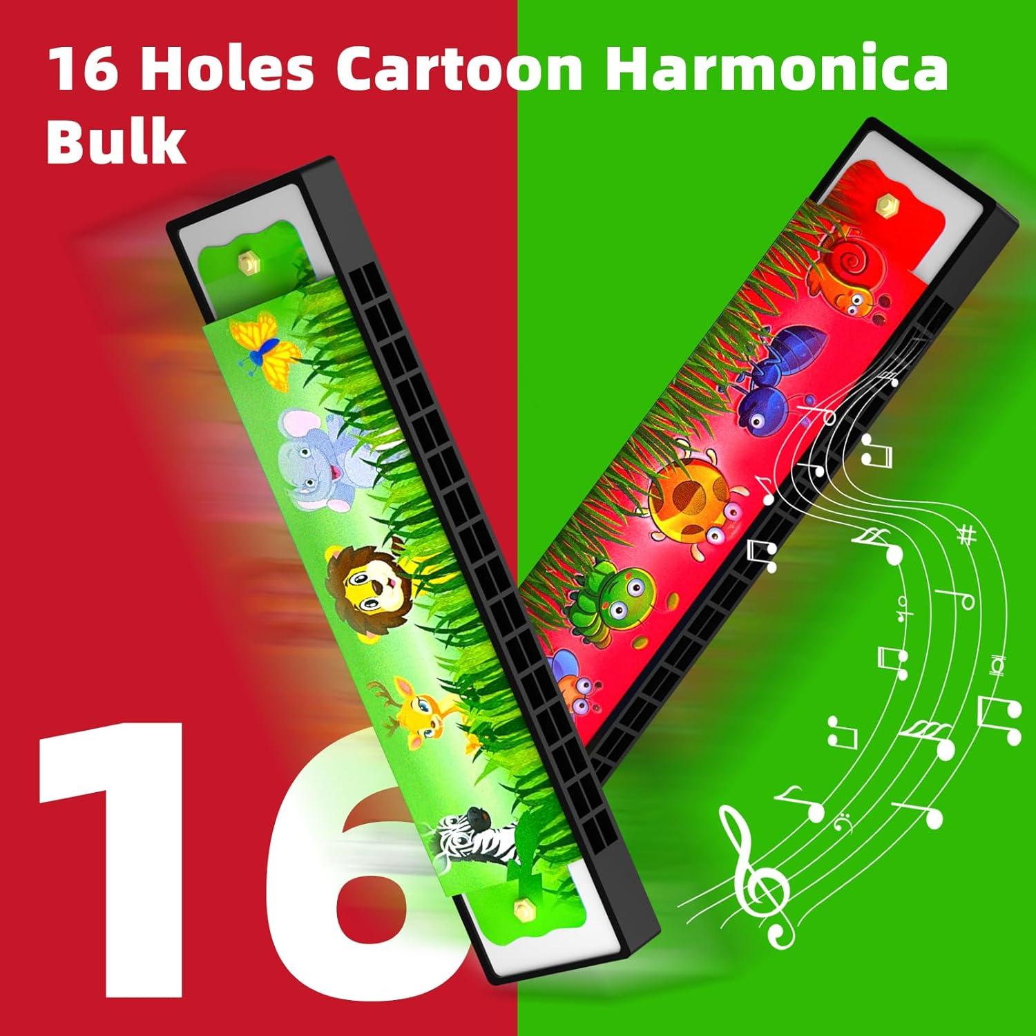 20 Armónicas para Niños Wholelovein - Juguetes Musicales Coloridos