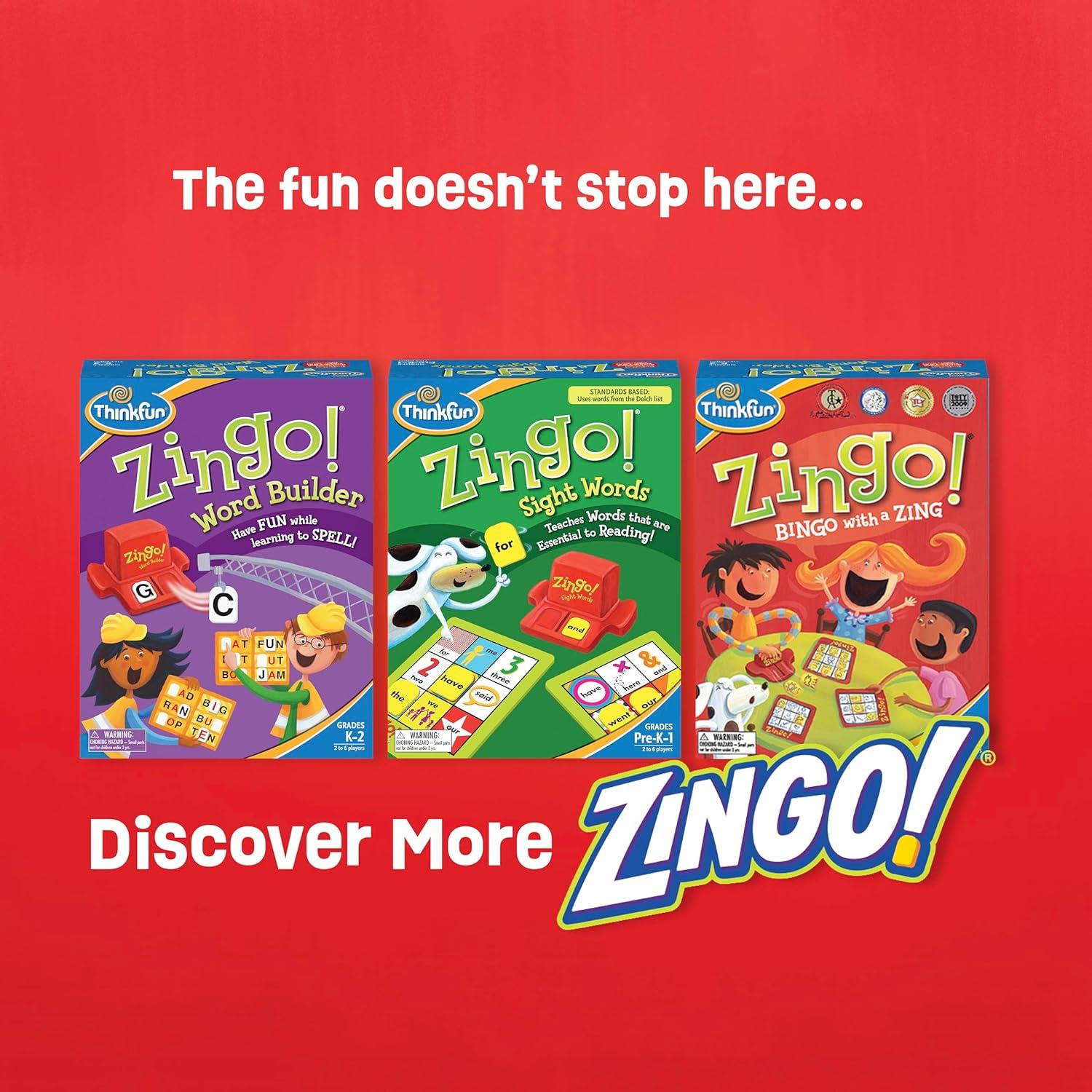 Juego de Bingo de Números ThinkFun Zingo 1-2-3 para Niños