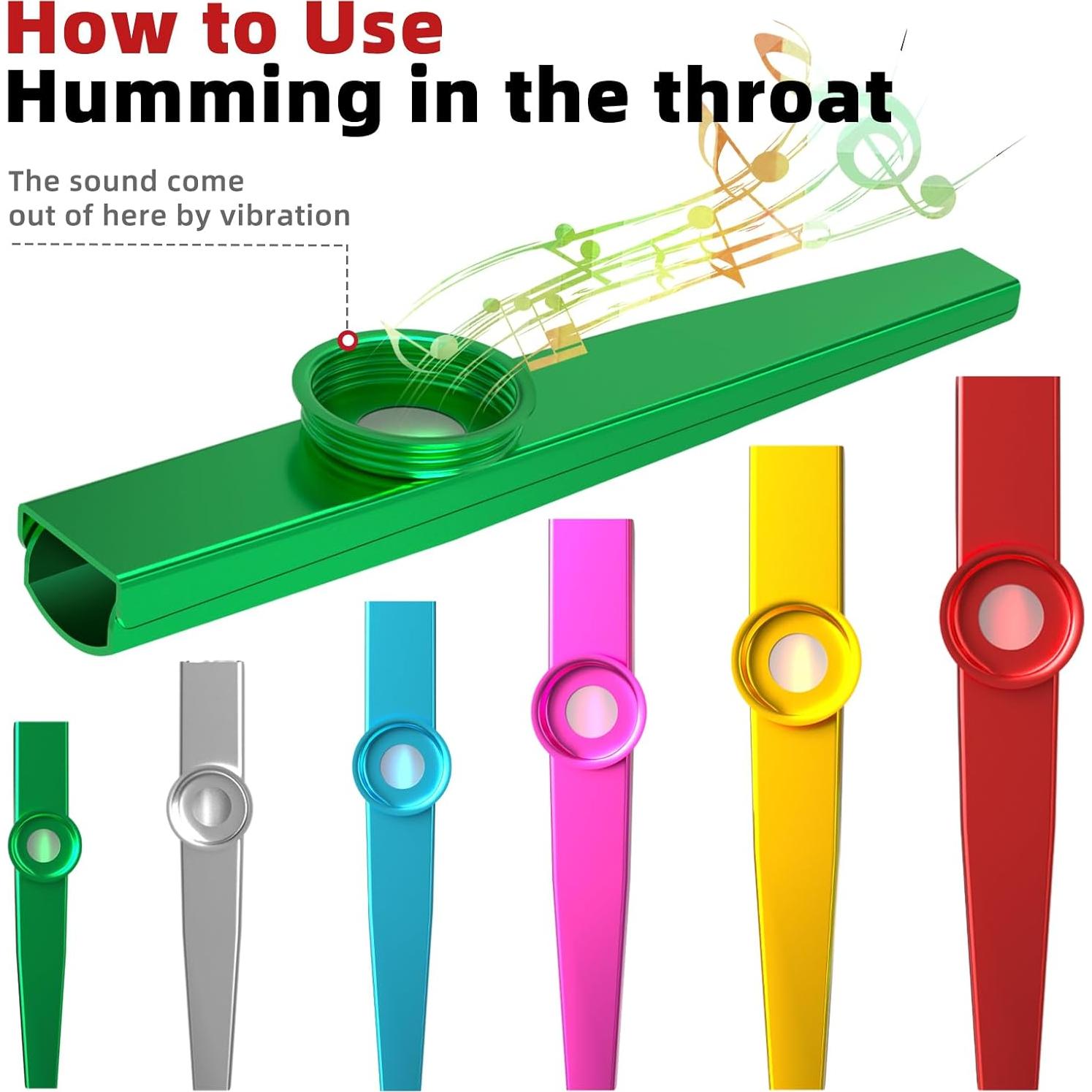 36 Piezas Juguetes Musicales para Niños - Armónicas y Kazoos