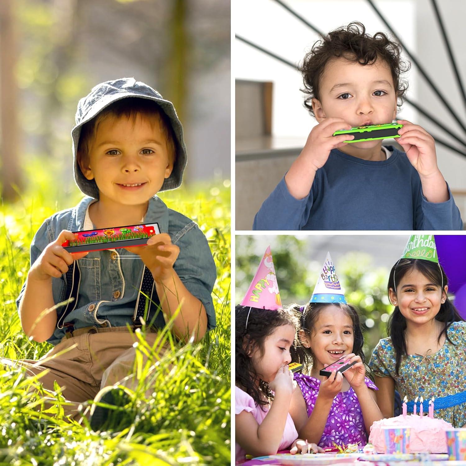 36 Piezas Juguetes Musicales para Niños - Armónicas y Kazoos