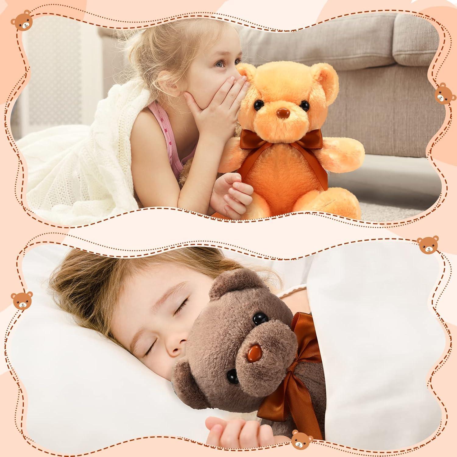 Osos de Peluche Coloridos HyDren 24 Pcs 30 cm para Navidad