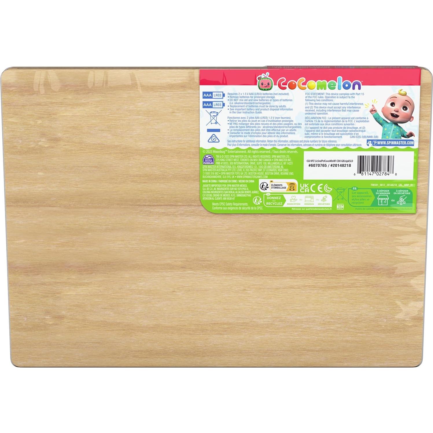 Rompecabezas Musical de Madera Cocomelon Spin Master 5 Piezas