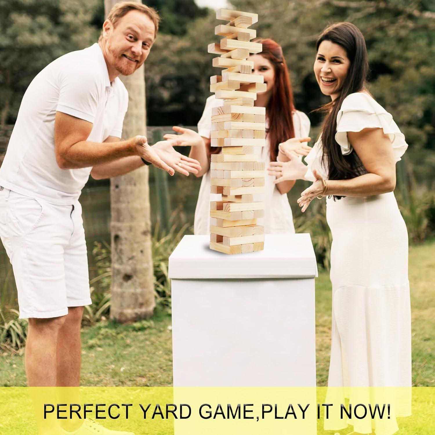 Juego de Torre Tumbling Orizliztion 1.0 M 60 Bloques Madera