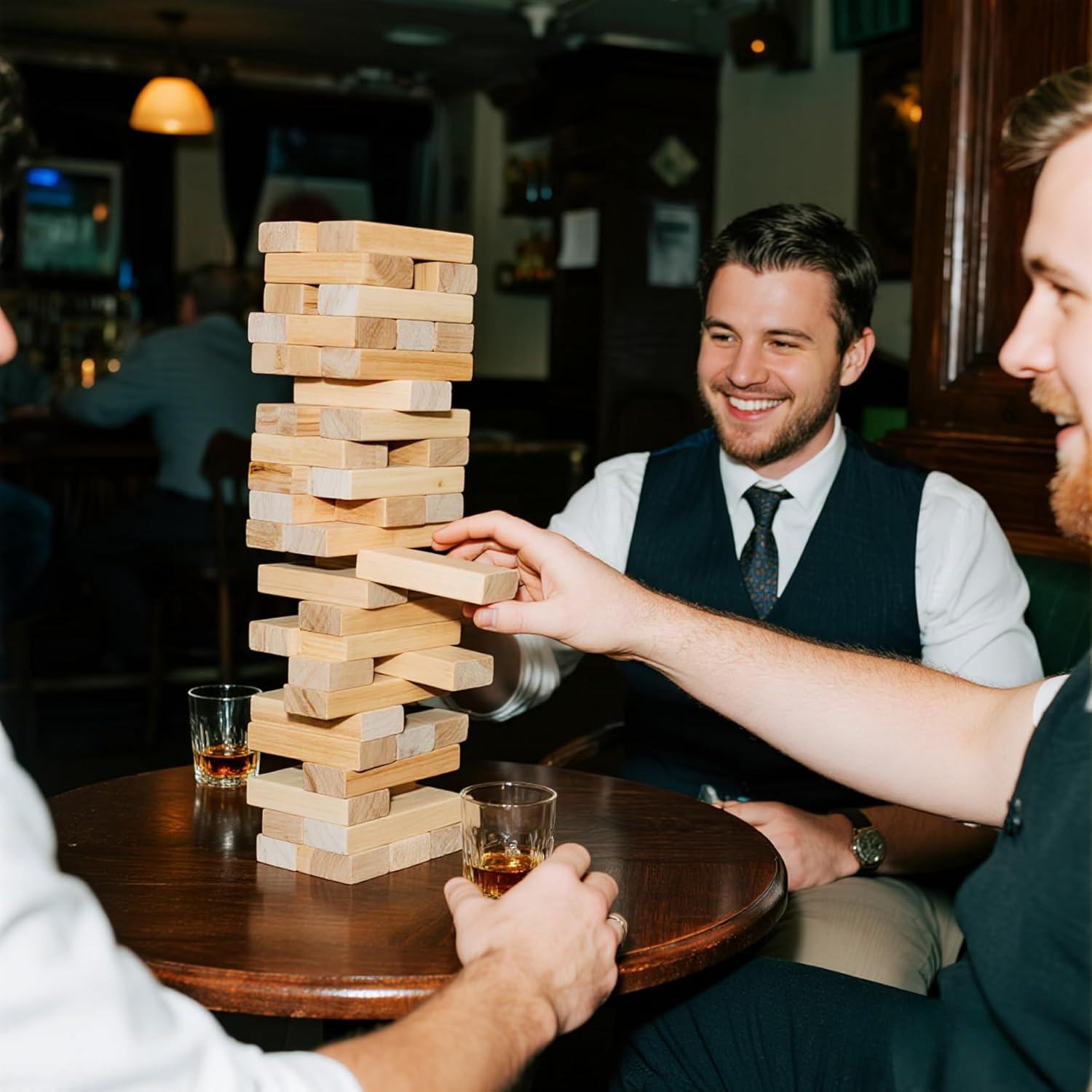 Juego de Torre Tumbling Orizliztion 1.0 M 60 Bloques Madera