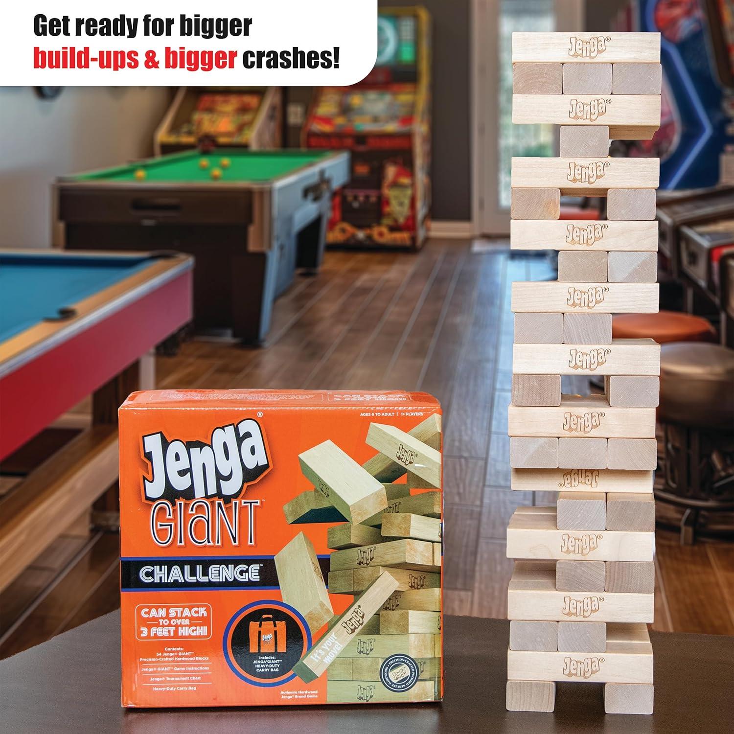Jenga Gigante Edición Limitada - Juego de Apilamiento 54 Bloques