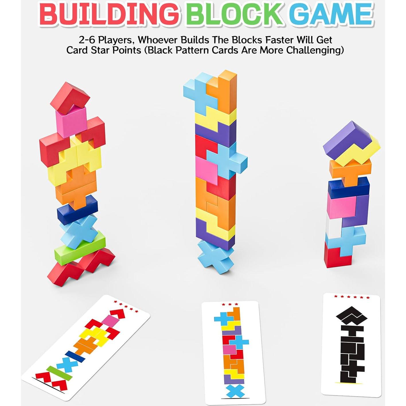 Juego de Bloques de Madera 120 Piezas Azul - Shenzhen Huiwei