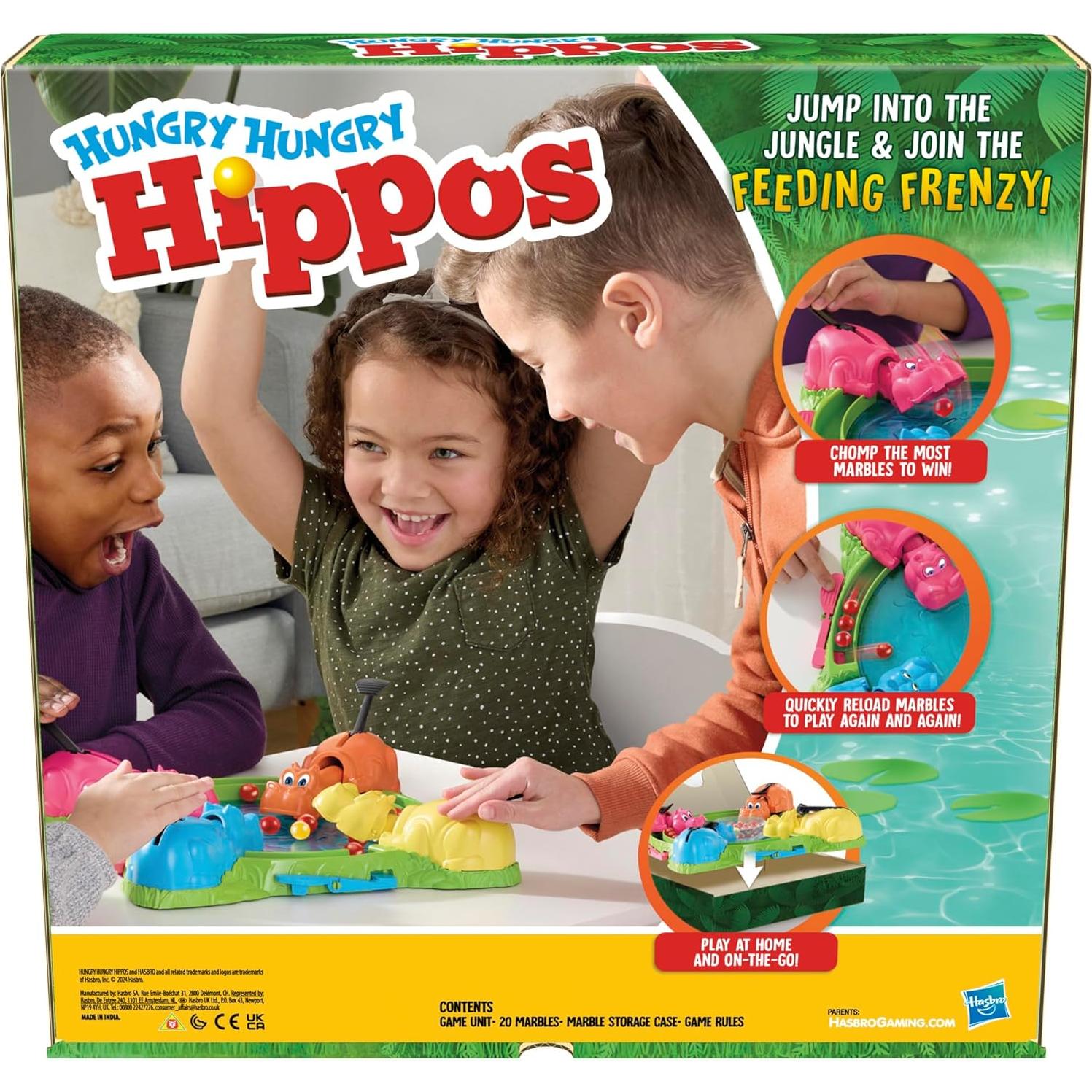 Juego de Mesa Hippo Flipp Hasbro para 2-4 Jugadores