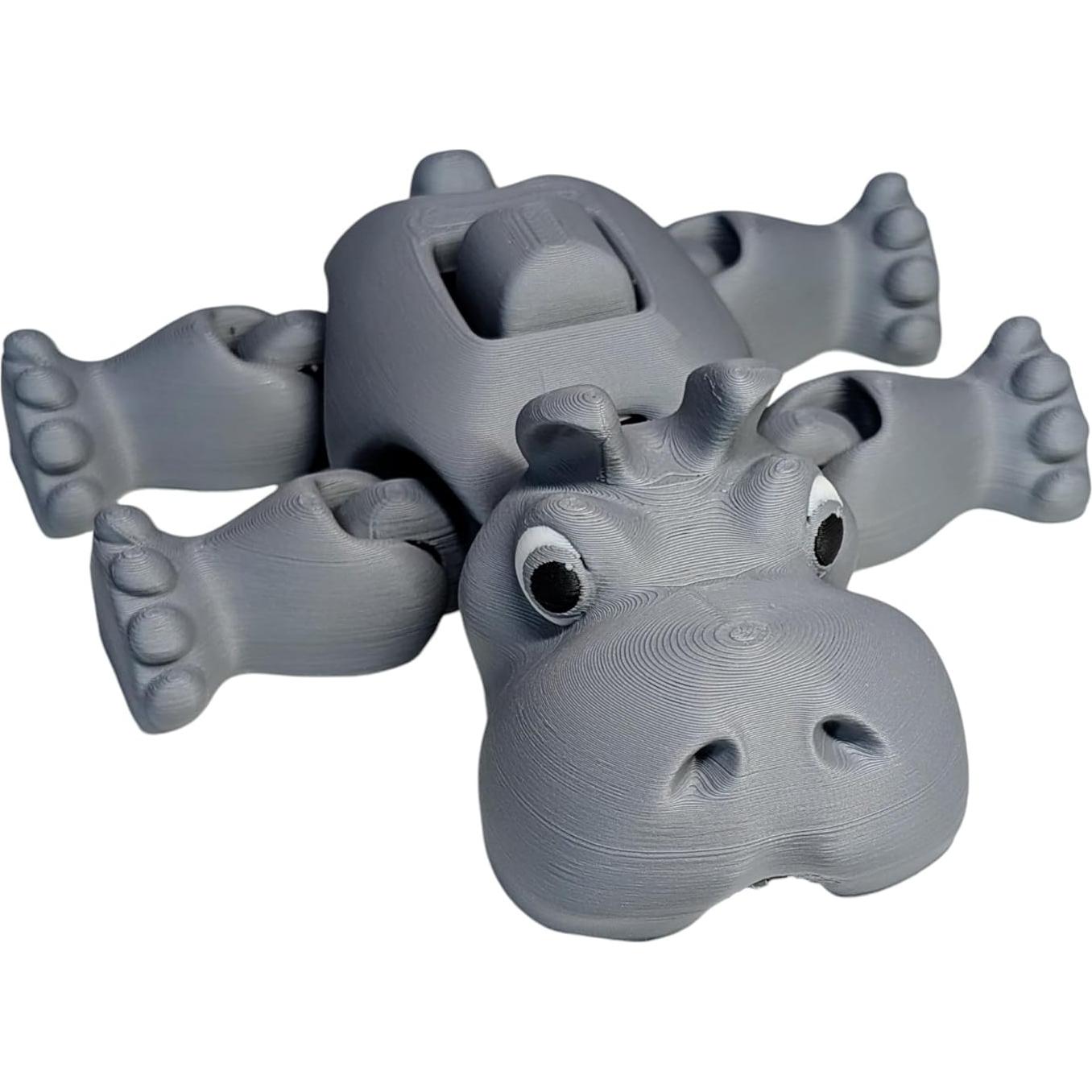 Juguete Antiestrés Herbert el Hipopótamo Articulado 12cm