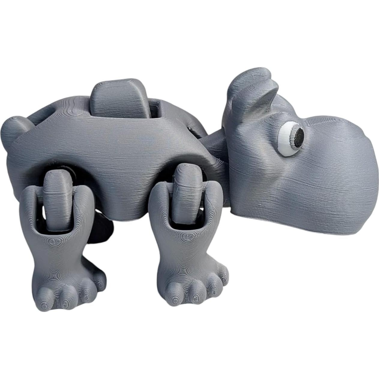 Juguete Antiestrés Herbert el Hipopótamo Articulado 12cm