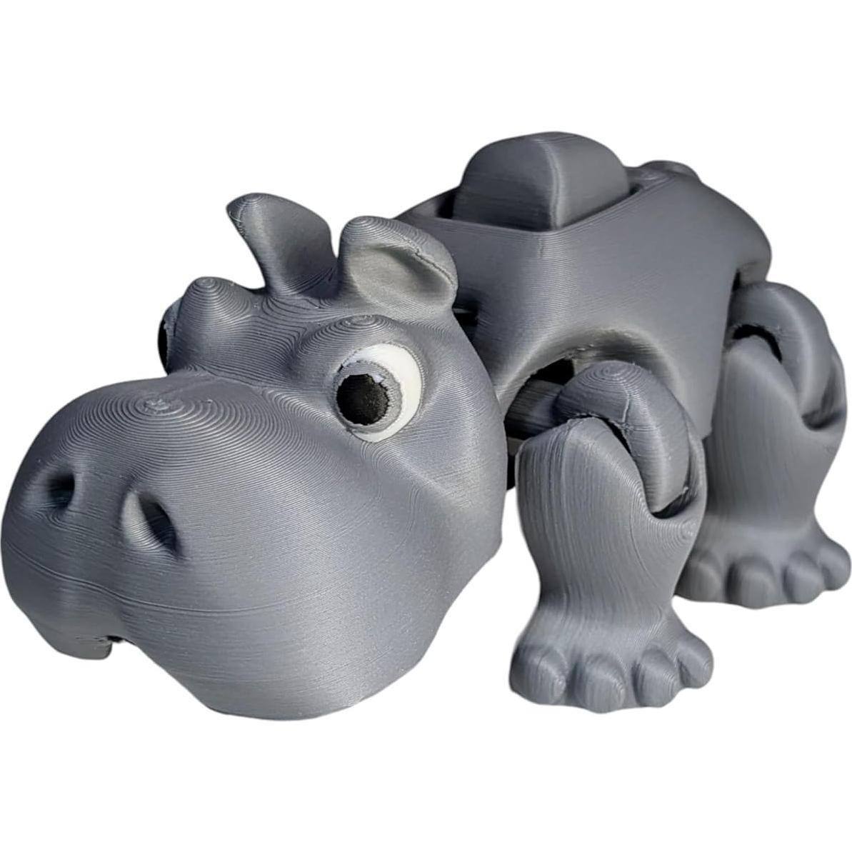 Juguete Antiestrés Herbert el Hipopótamo Articulado 12cm