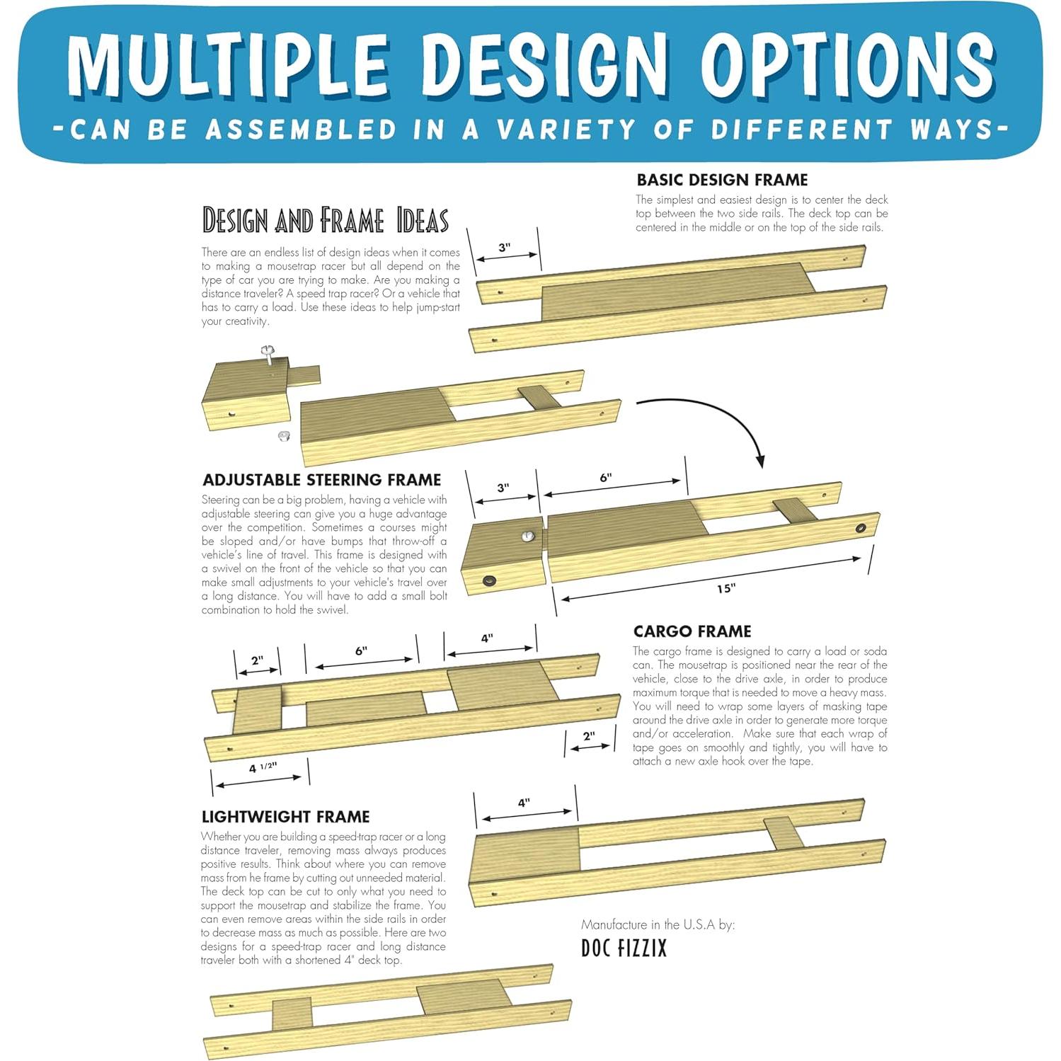 Kit de Coche de Trampa para Ratones Doc Fizzix - STEM 340g