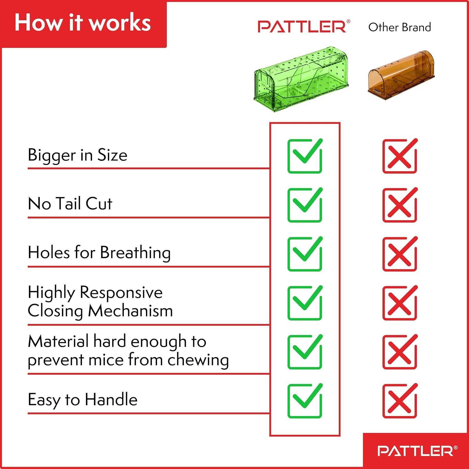 Trampa Humana para Ratones PATTLER Verde - Paquete de 2