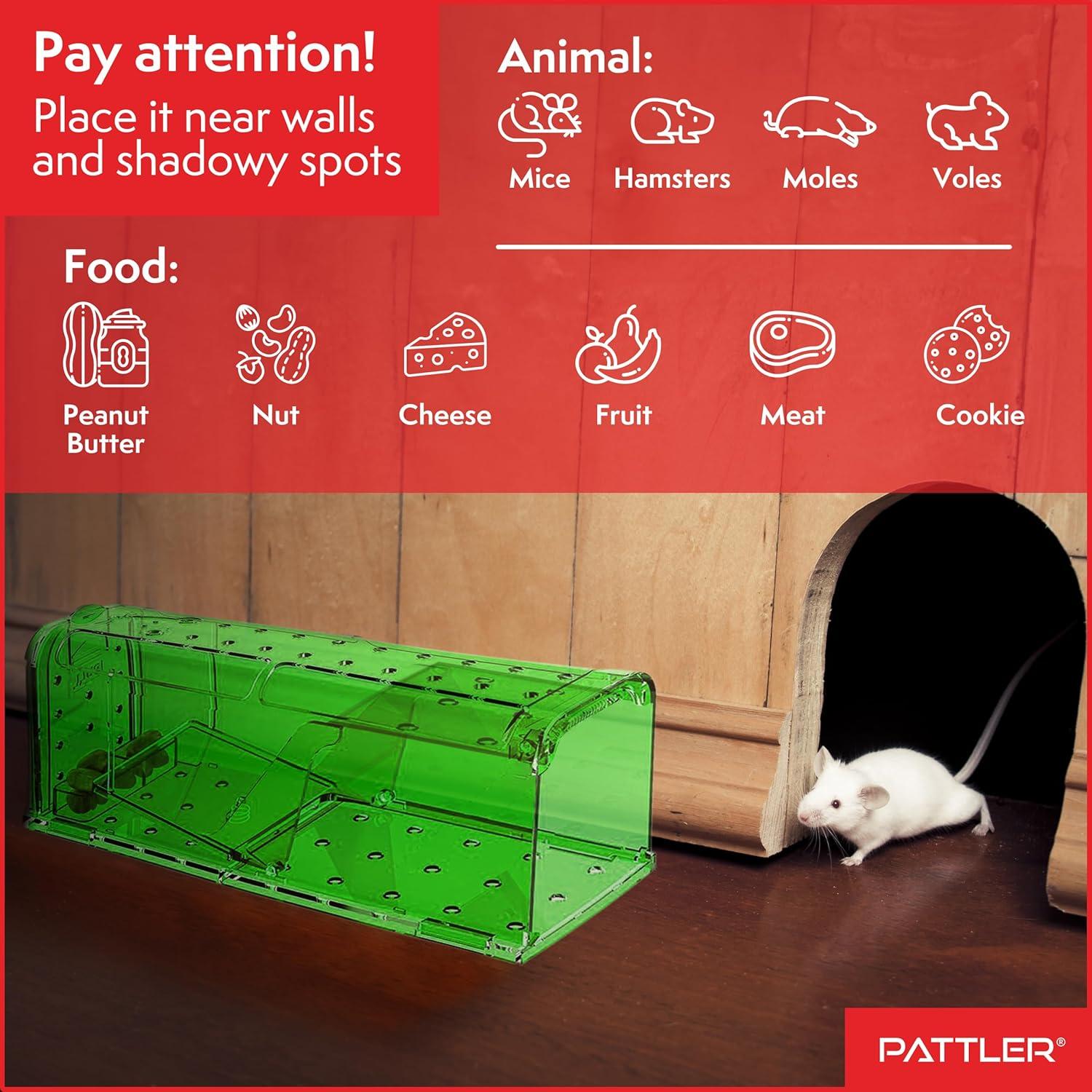 Trampa Humana para Ratones PATTLER Verde - Paquete de 2