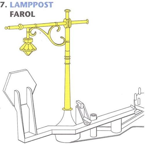 Repuesto Juego Mousetrap Hasbro - Poste de Luz Amarillo