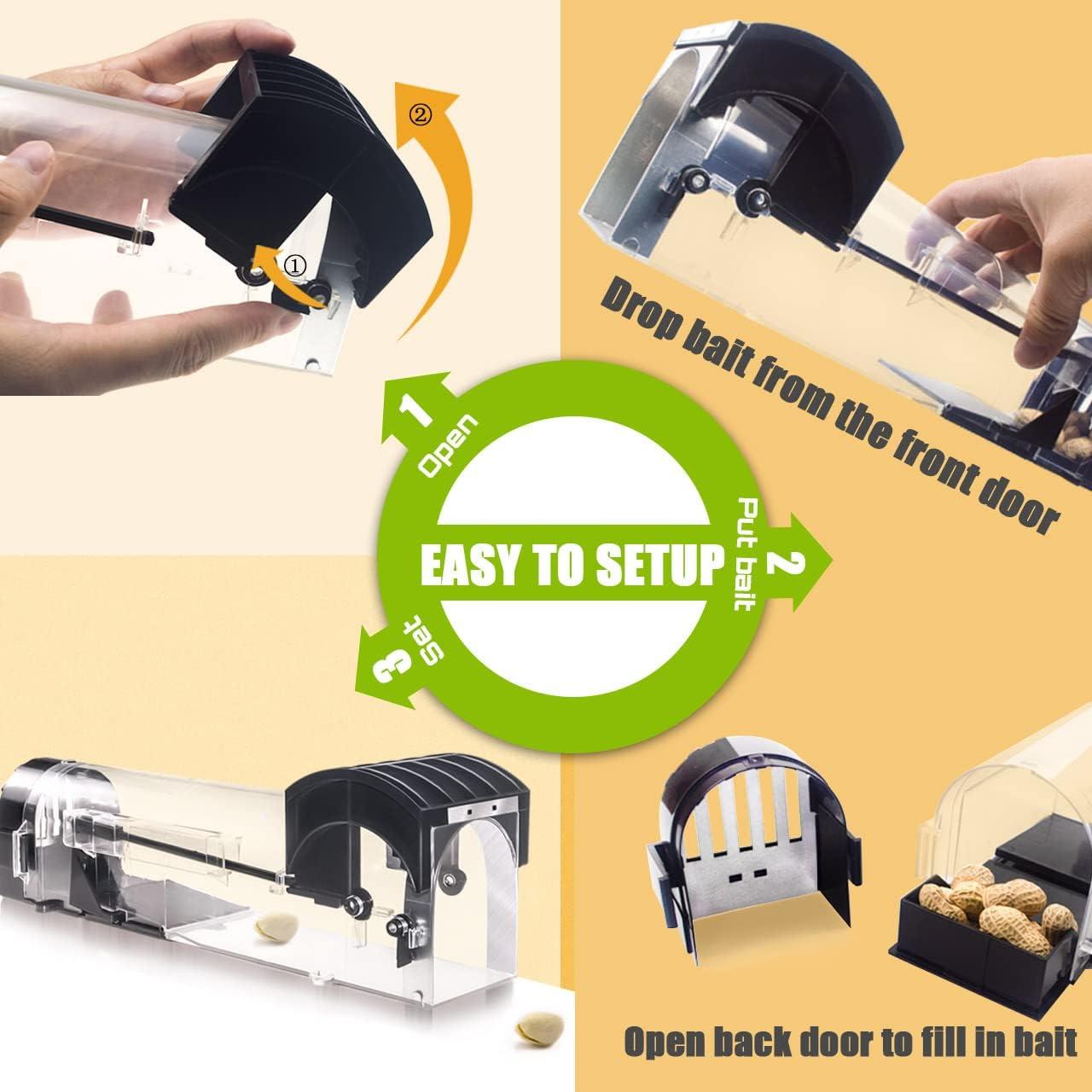 Trampa Humana para Ratones IIWEY 30.48 cm Reutilizable 2 Pack