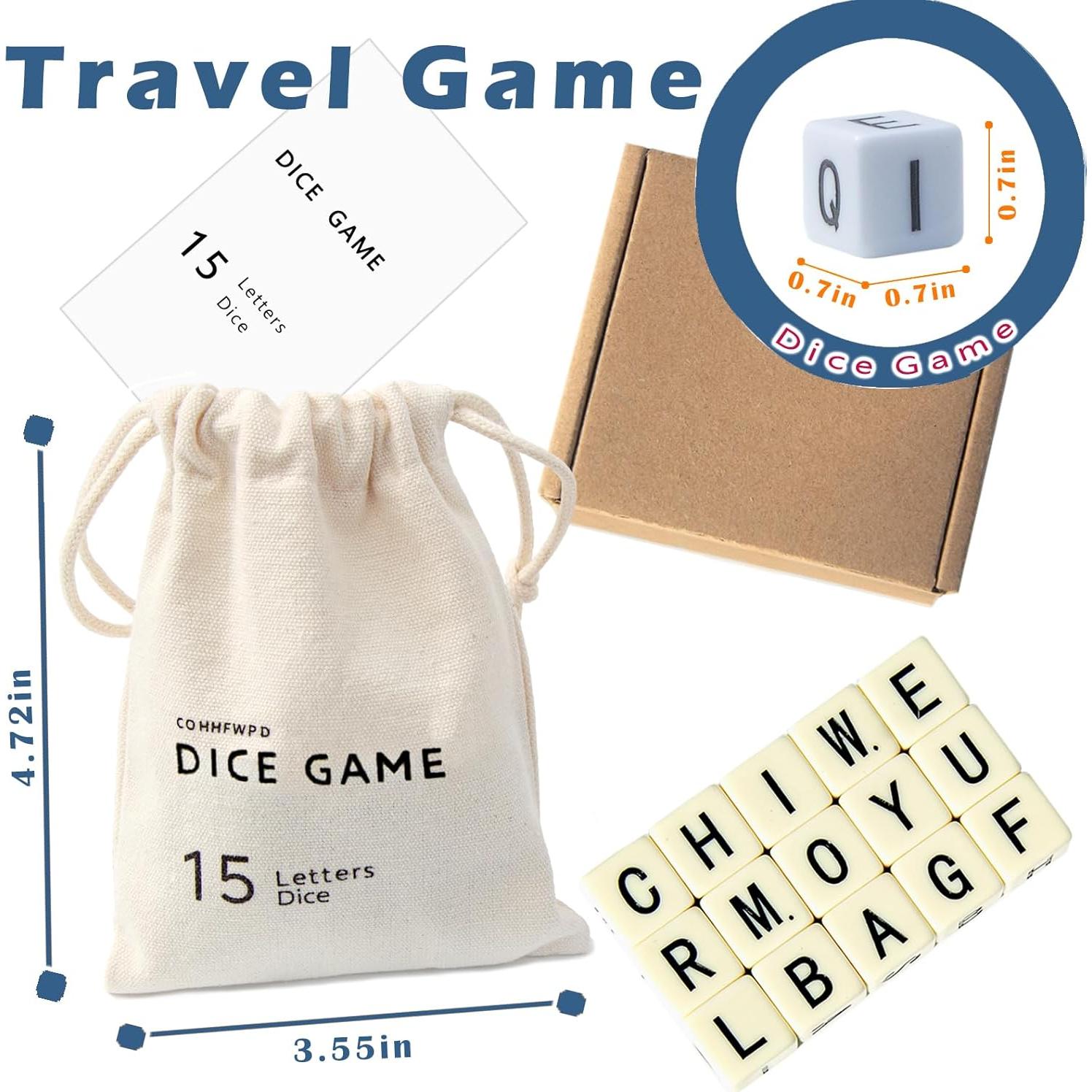 Juego de Dados de Palabras COHHFWPD - 15 Dados Amarillos