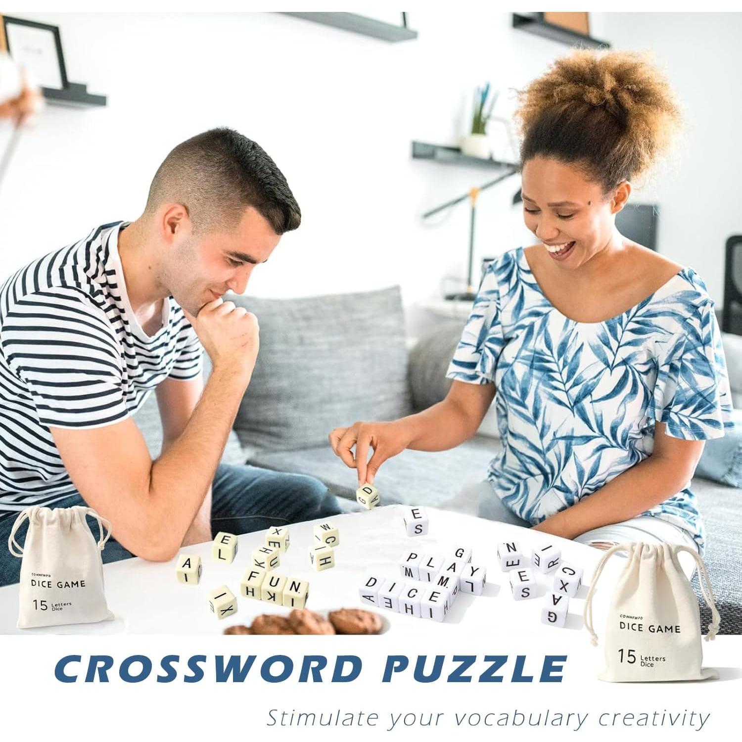 Juego de Dados de Palabras COHHFWPD - 15 Dados Amarillos