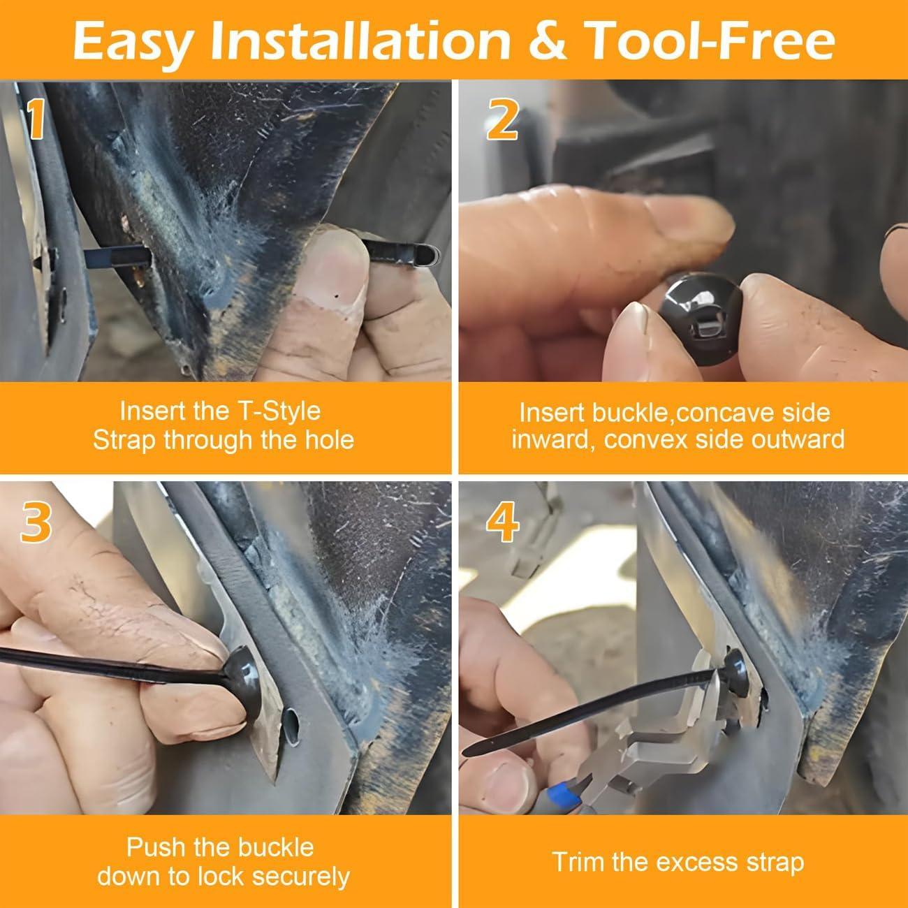 Hebillas de Brida Universal SPEDPAI 50pcs Nylon Alta Resistencia