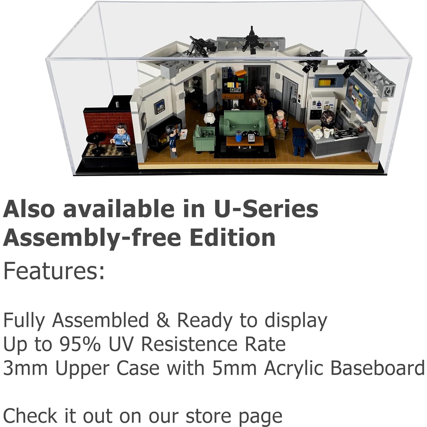 Caja de Exhibición Acrílica para Lego Seinfeld #21328 - Antipolvo