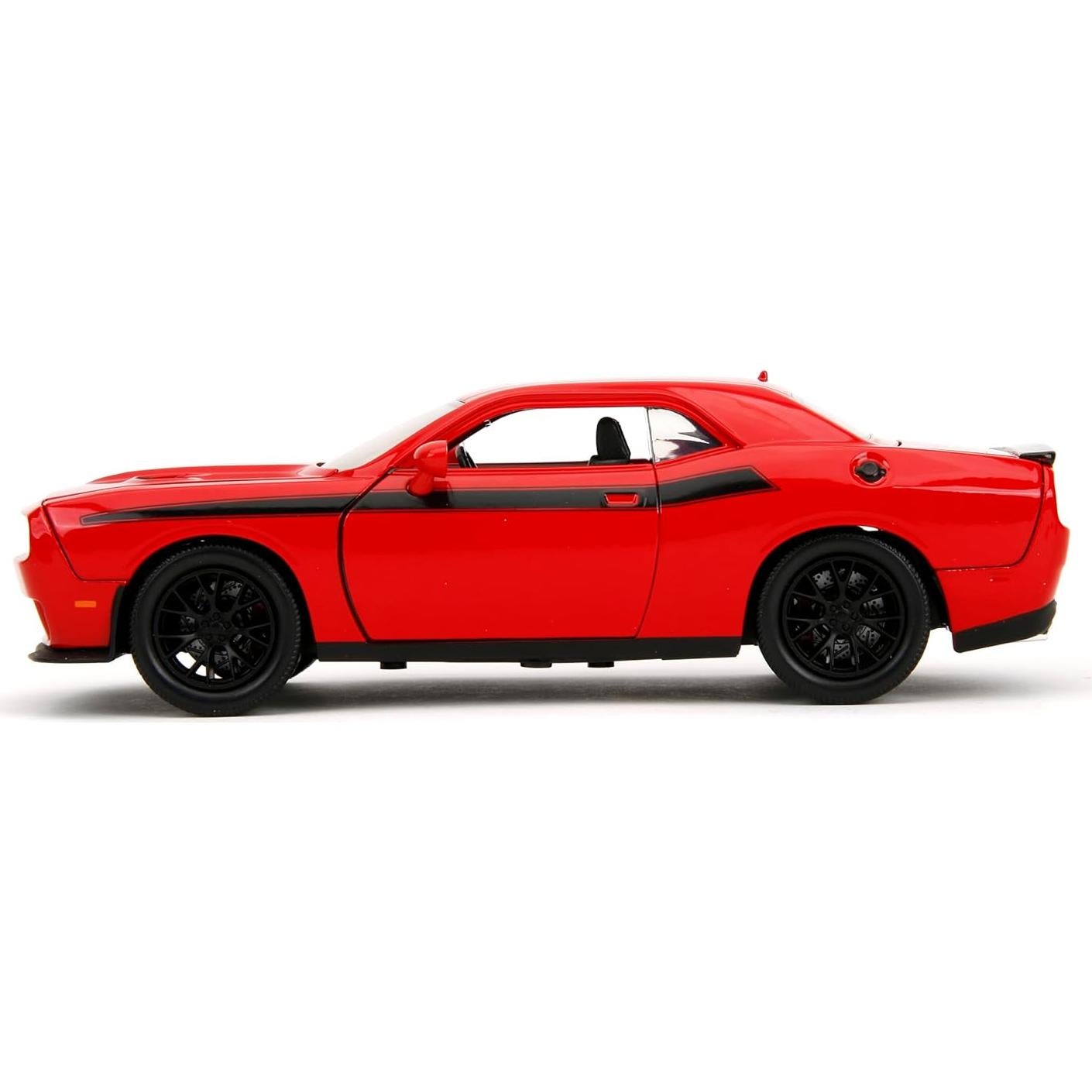 Auto de Fundición Jada 1:24 Dodge Challenger con Figura de Glenn